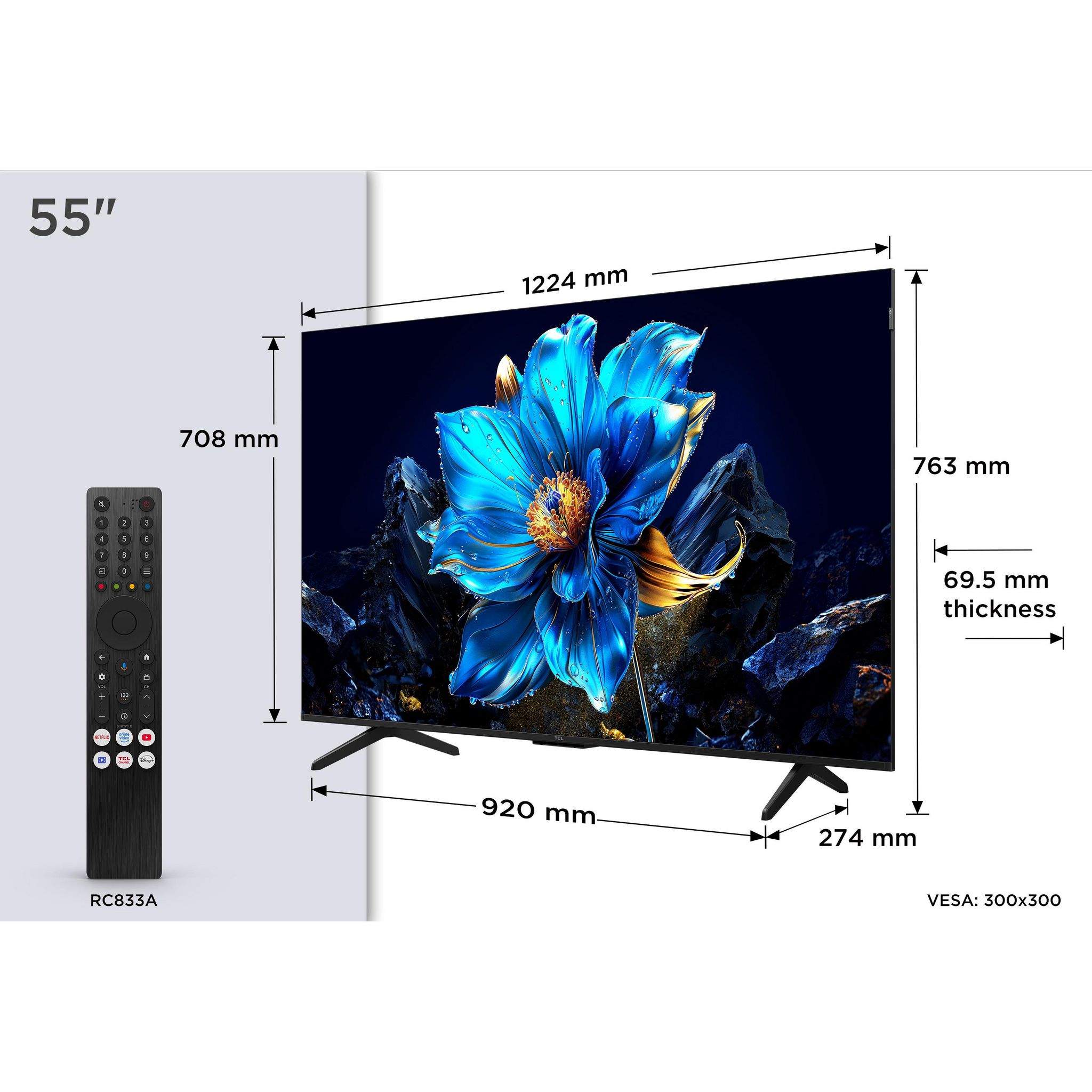 Voir la diapositive 6 : TCL TV QLED 55P7K 2025