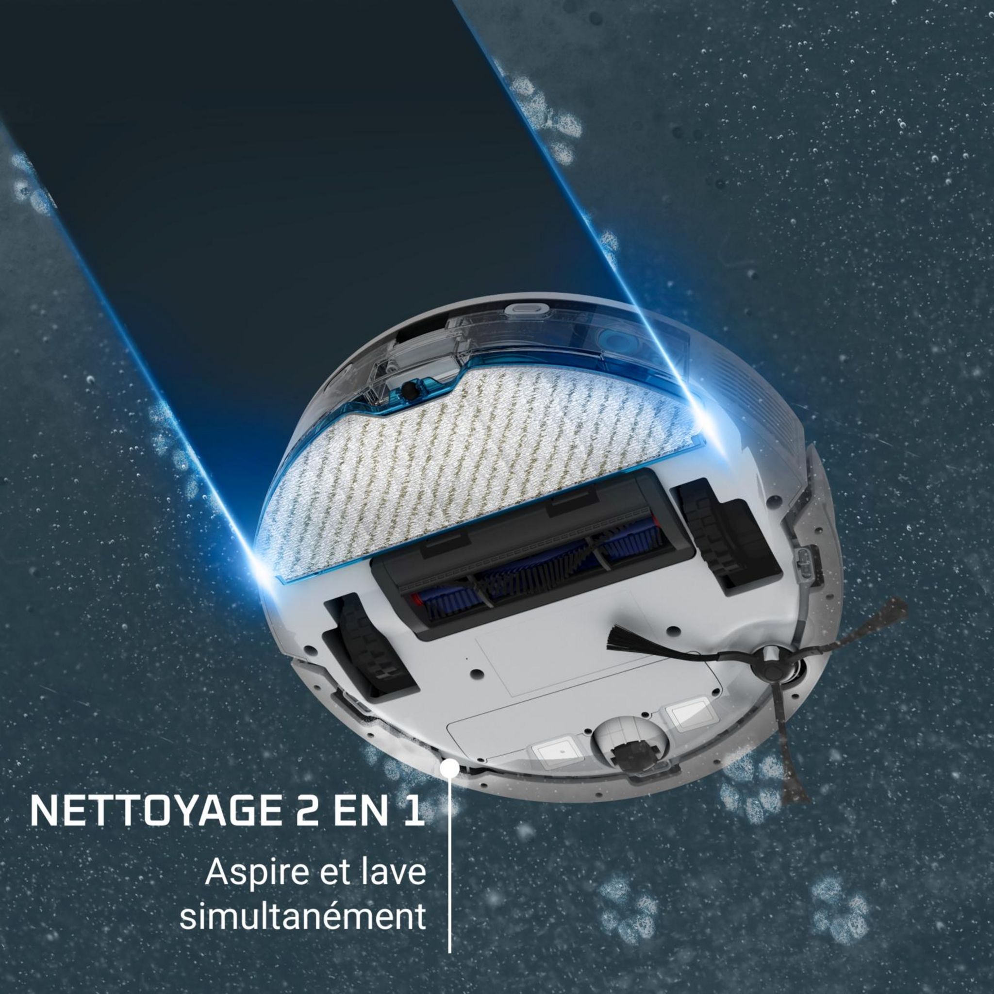 Voir la diapositive 3 : ROWENTA Aspirateur robot laveur RR8497WH - Blanc