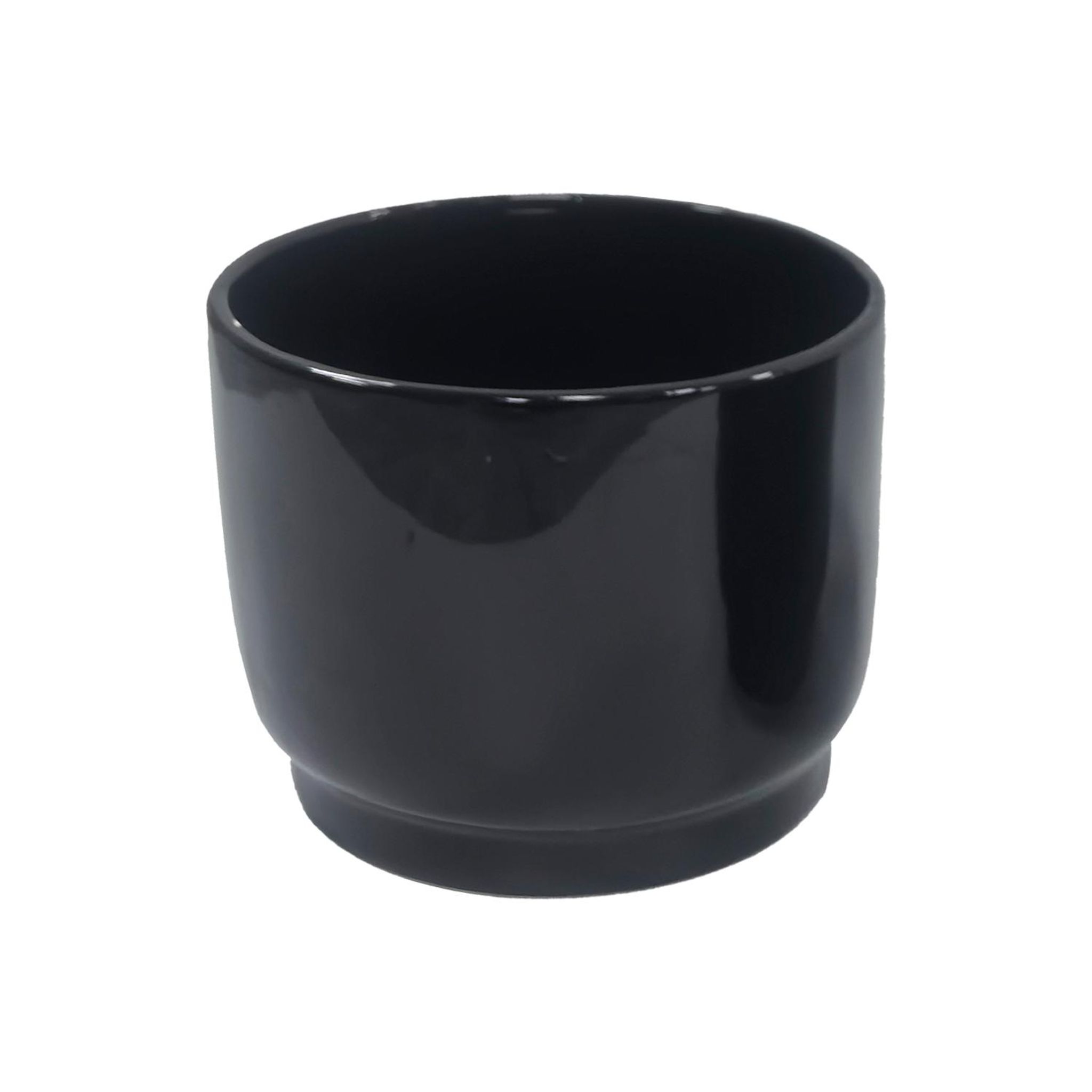 GARDENSTAR Cache-pot ceram d19 cm noir