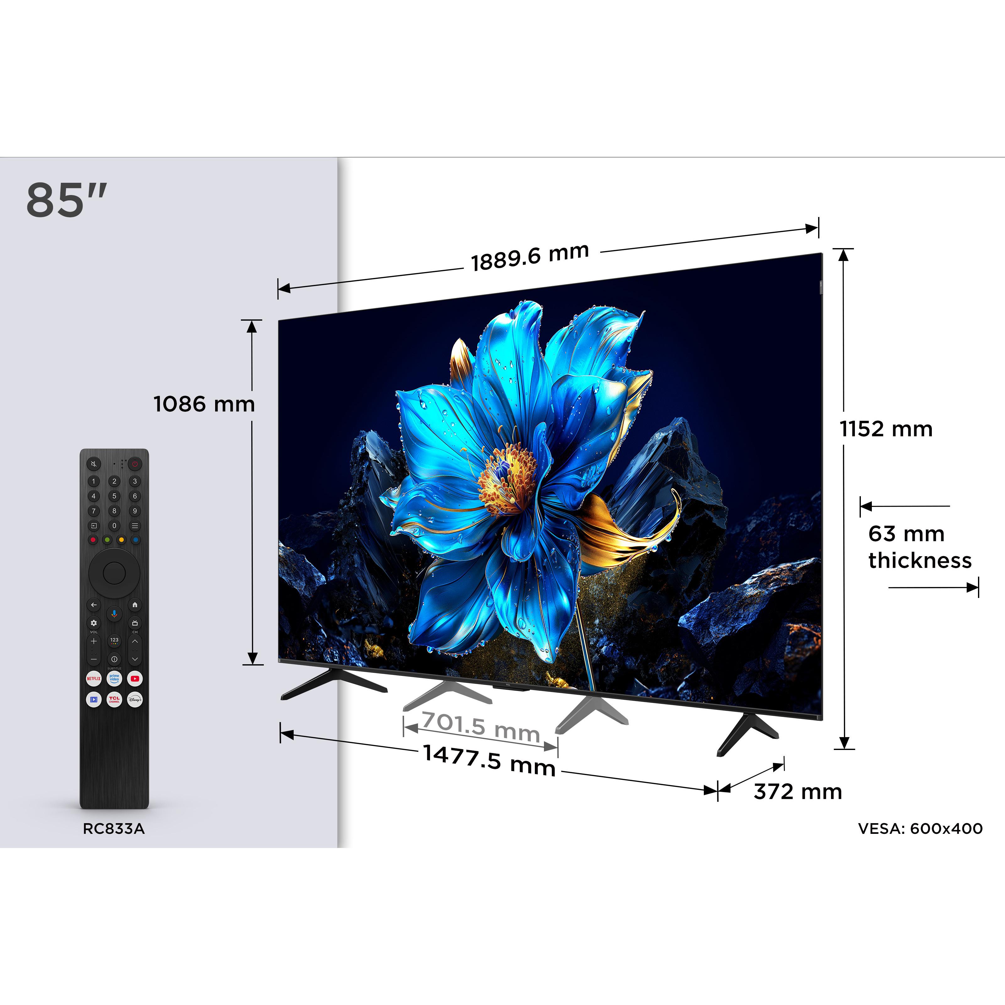 Voir la diapositive 6 : TCL TV QLED 85P7K