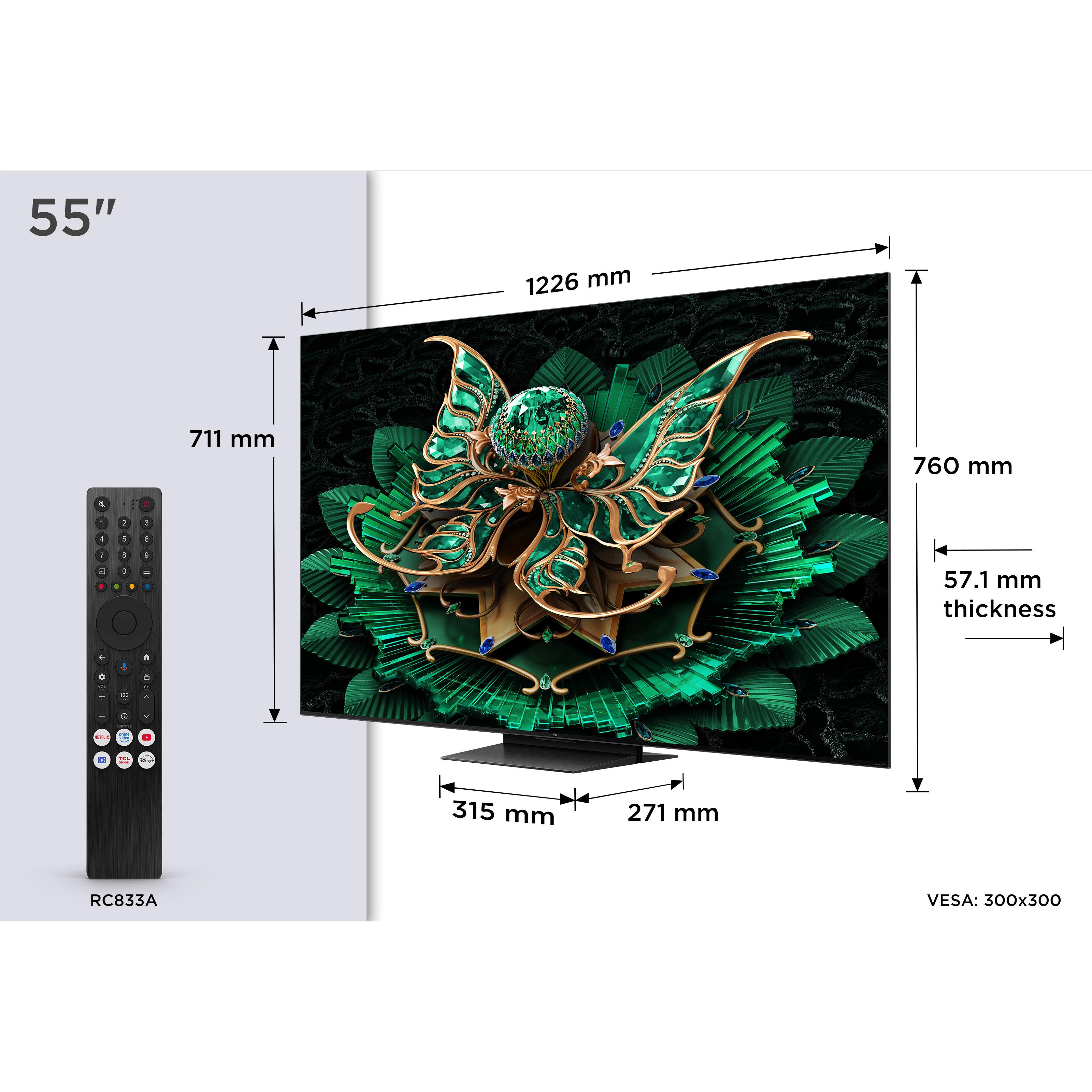 Voir la diapositive 5 : TCL TV QLED Miniled 55C7K