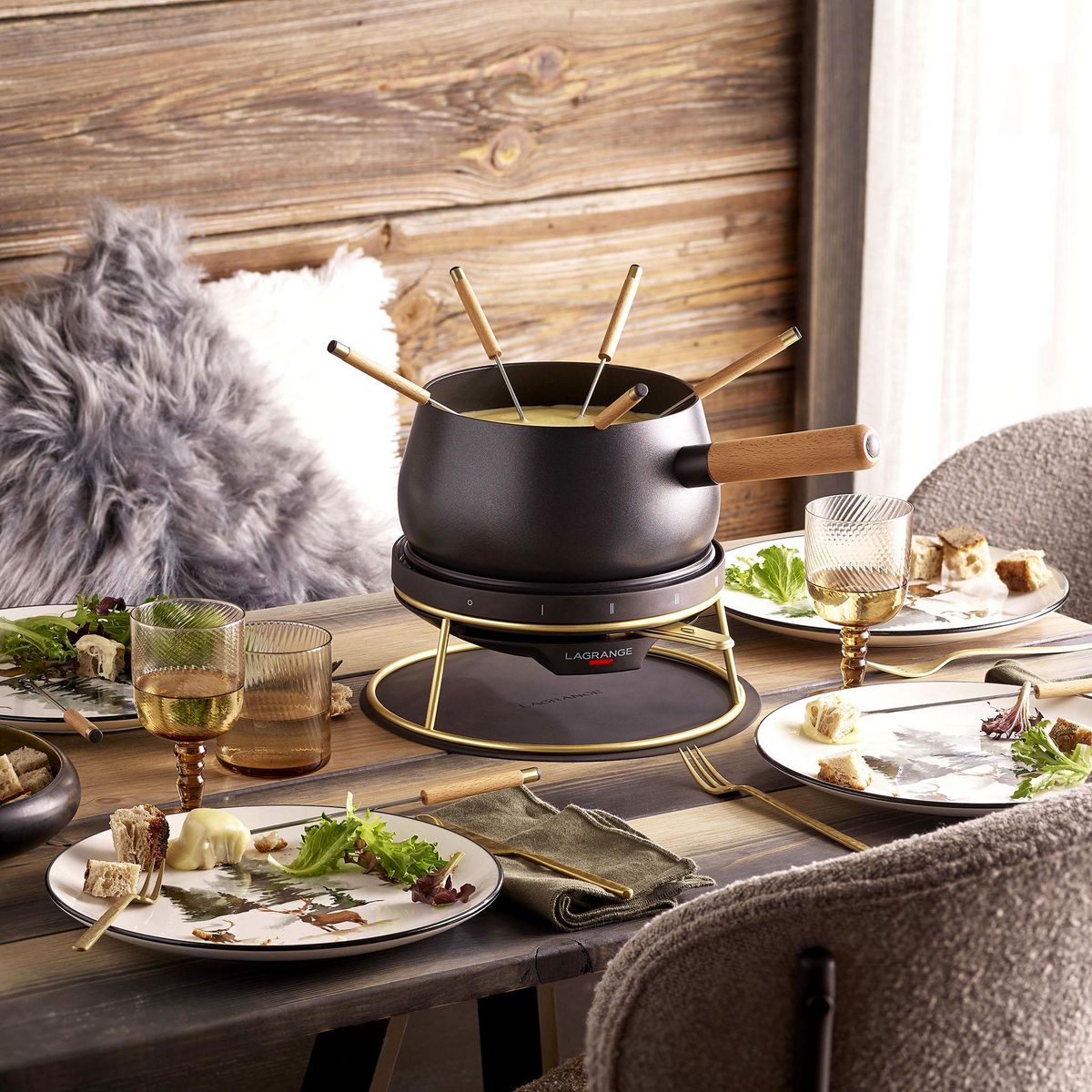 LAGRANGE Appareil à fondue 349502 - Noir