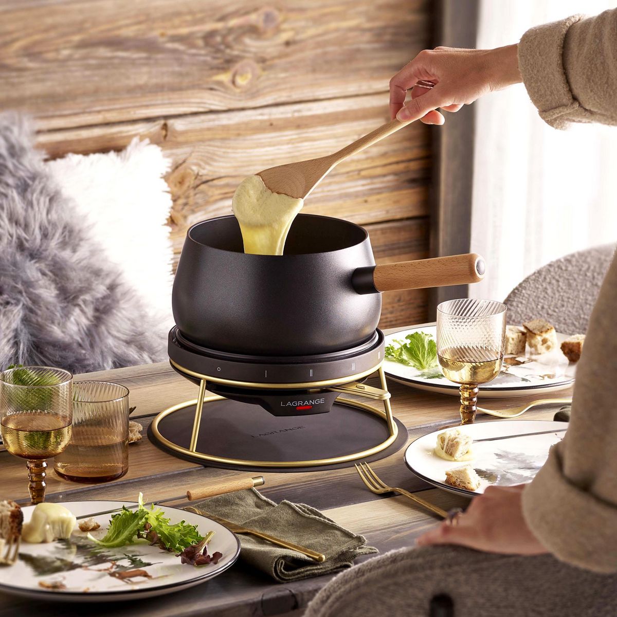 LAGRANGE Appareil à fondue 349502 - Noir