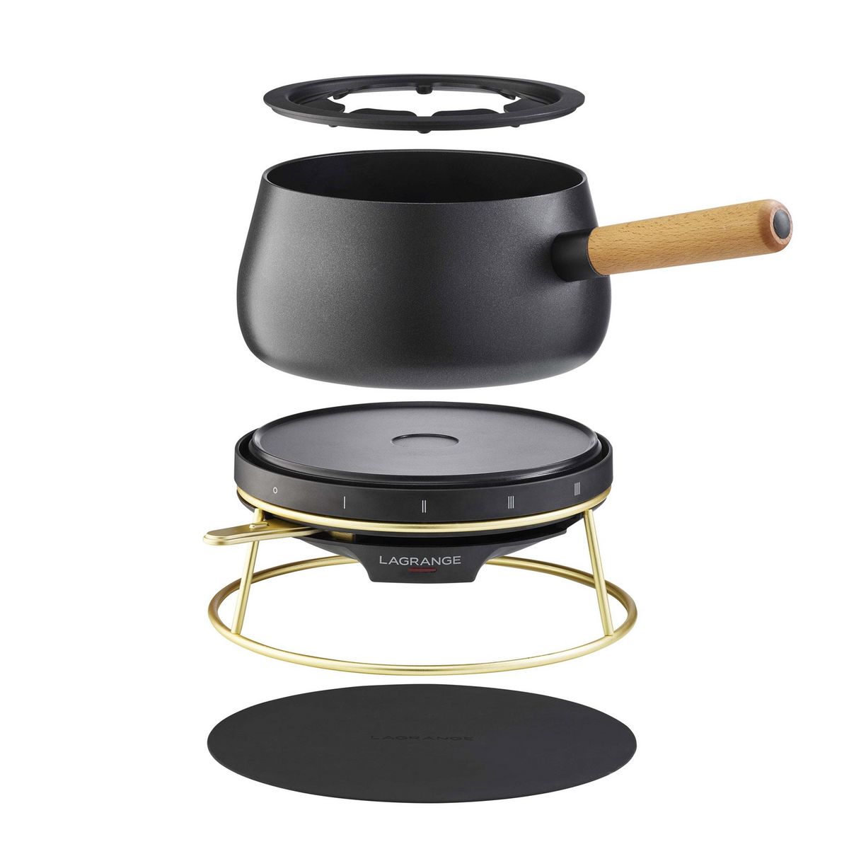 LAGRANGE Appareil à fondue 349502 - Noir