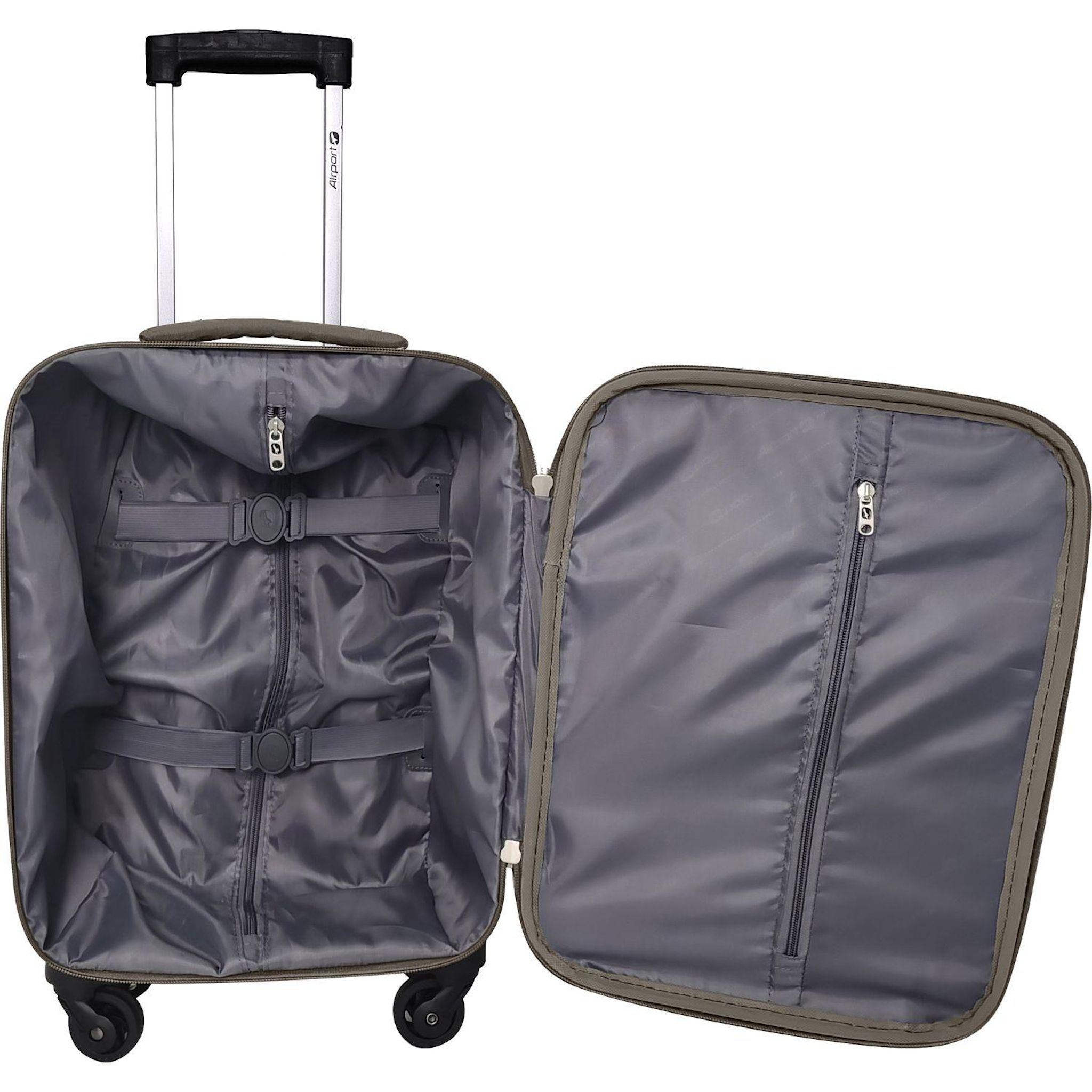 Voir la diapositive 7 : AIRPORT Valise souple GLAM 4 roues 45 cm - Kaki