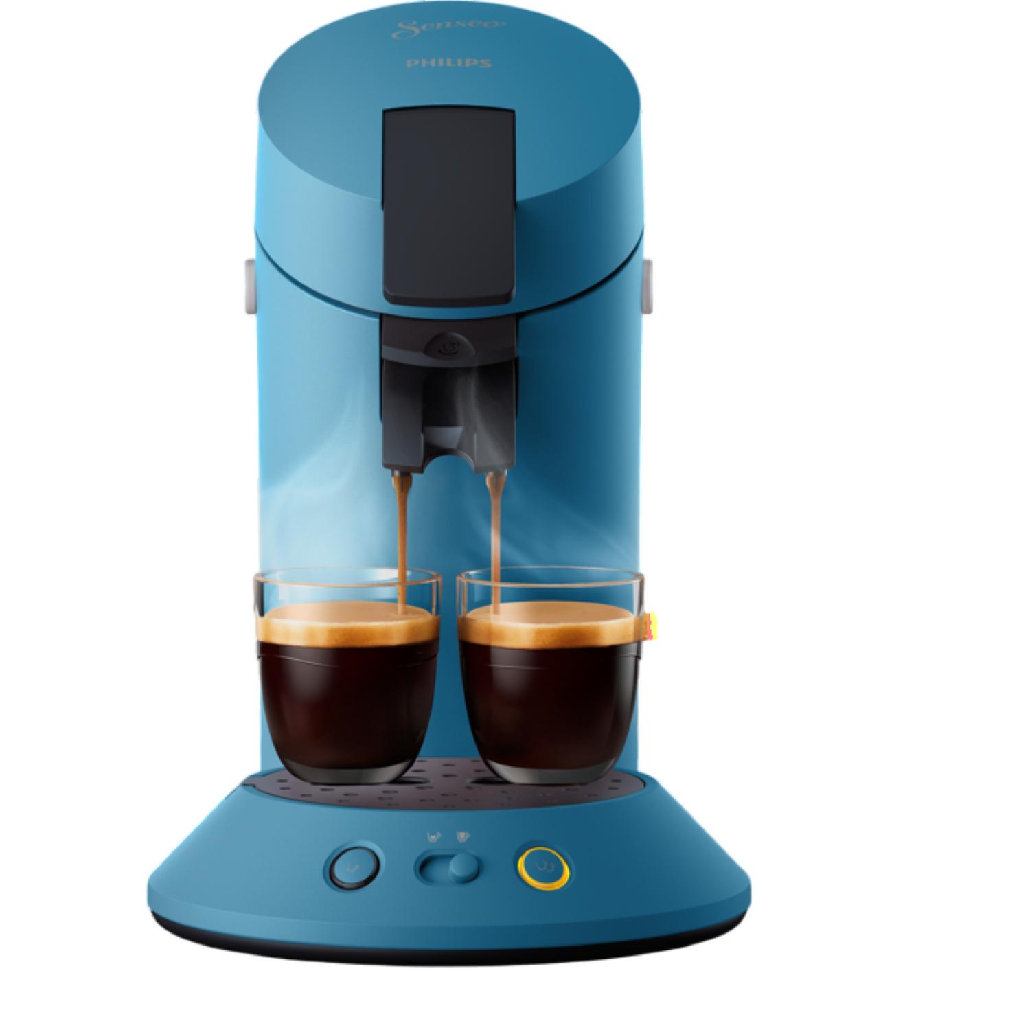 Voir la diapositive 3 : PHILIPS Machine à café à dosettes CSA210/01 - Bleu