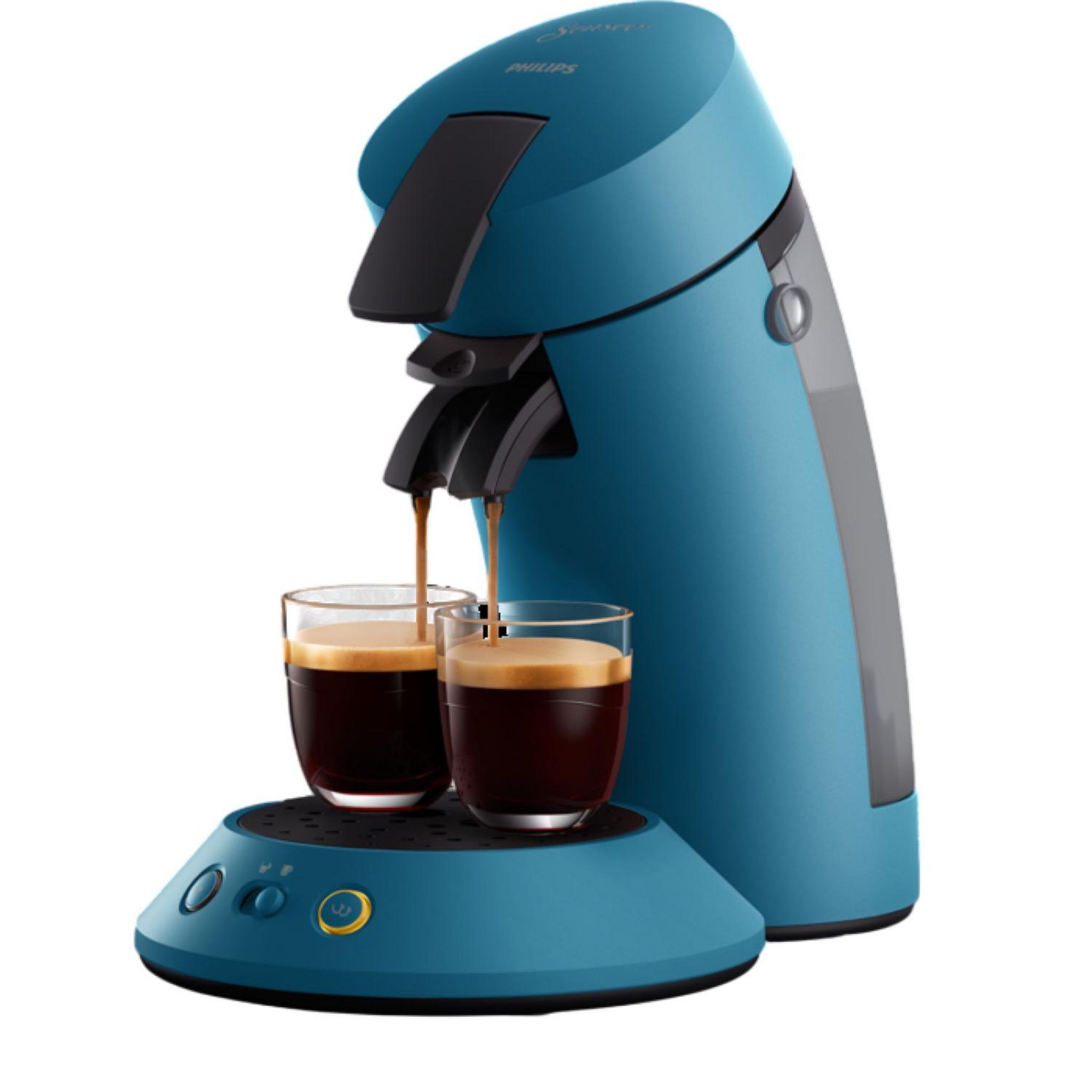 Voir la diapositive 4 : PHILIPS Machine à café à dosettes CSA210/01 - Bleu