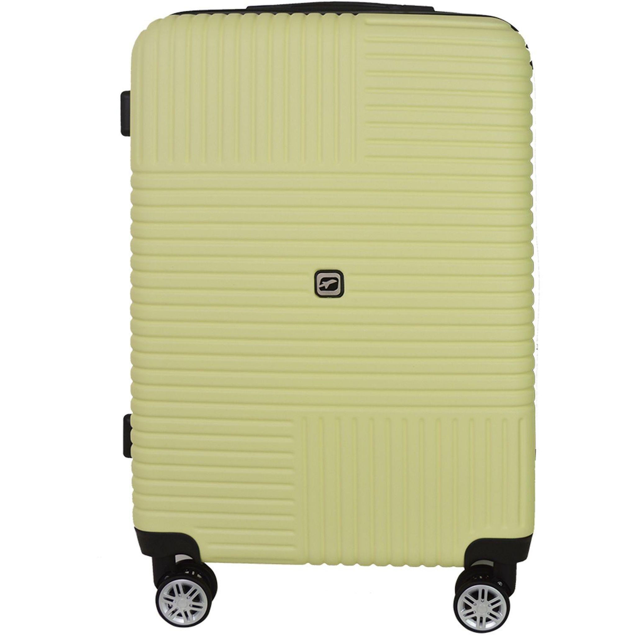 AIRPORT Valise ABS ZEN 8 roues TSA 45cm - Jaune