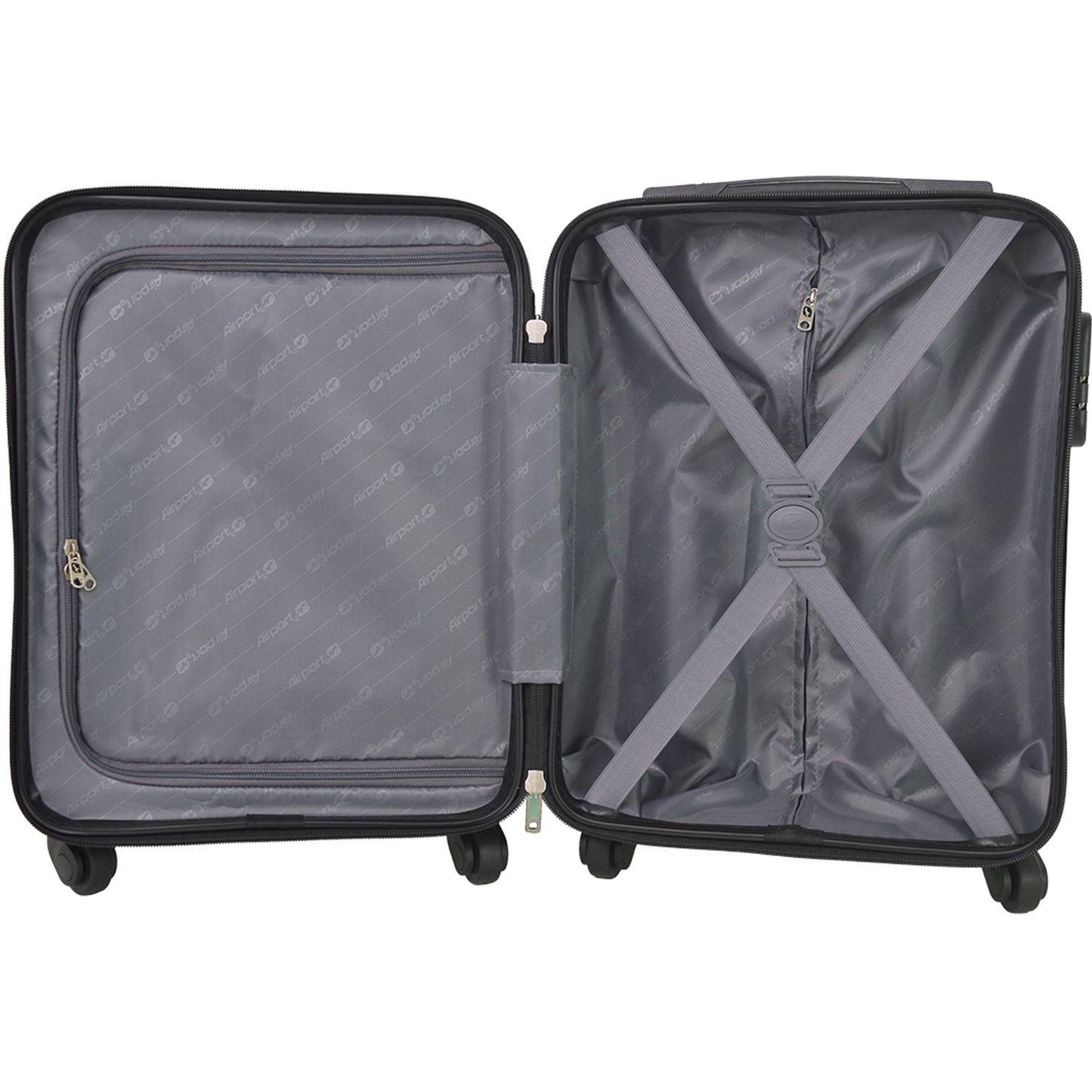 Voir la diapositive 7 : AIRPORT Valise ABS ZEN 8 roues TSA 45cm - Vert