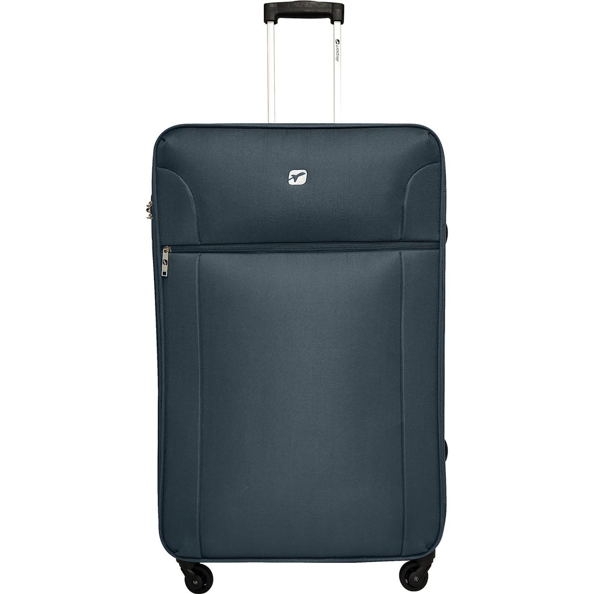 Voir la diapositive 2 : AIRPORT Valise souple GLAM 4 roues 45 cm - Gris canard