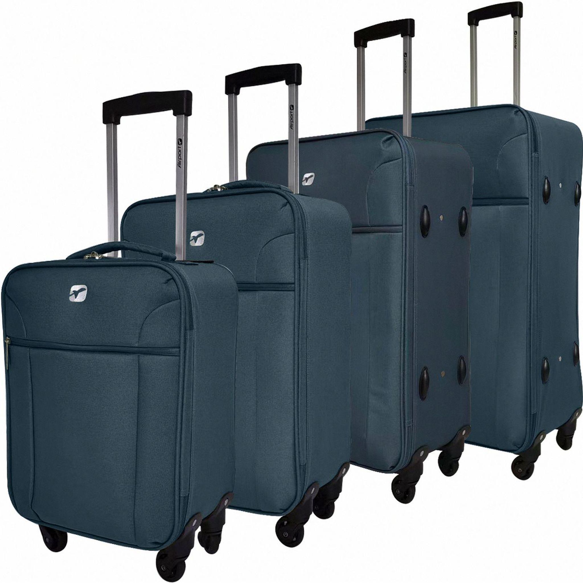 Voir la diapositive 9 : AIRPORT Valise souple GLAM 4 roues 45 cm - Gris canard
