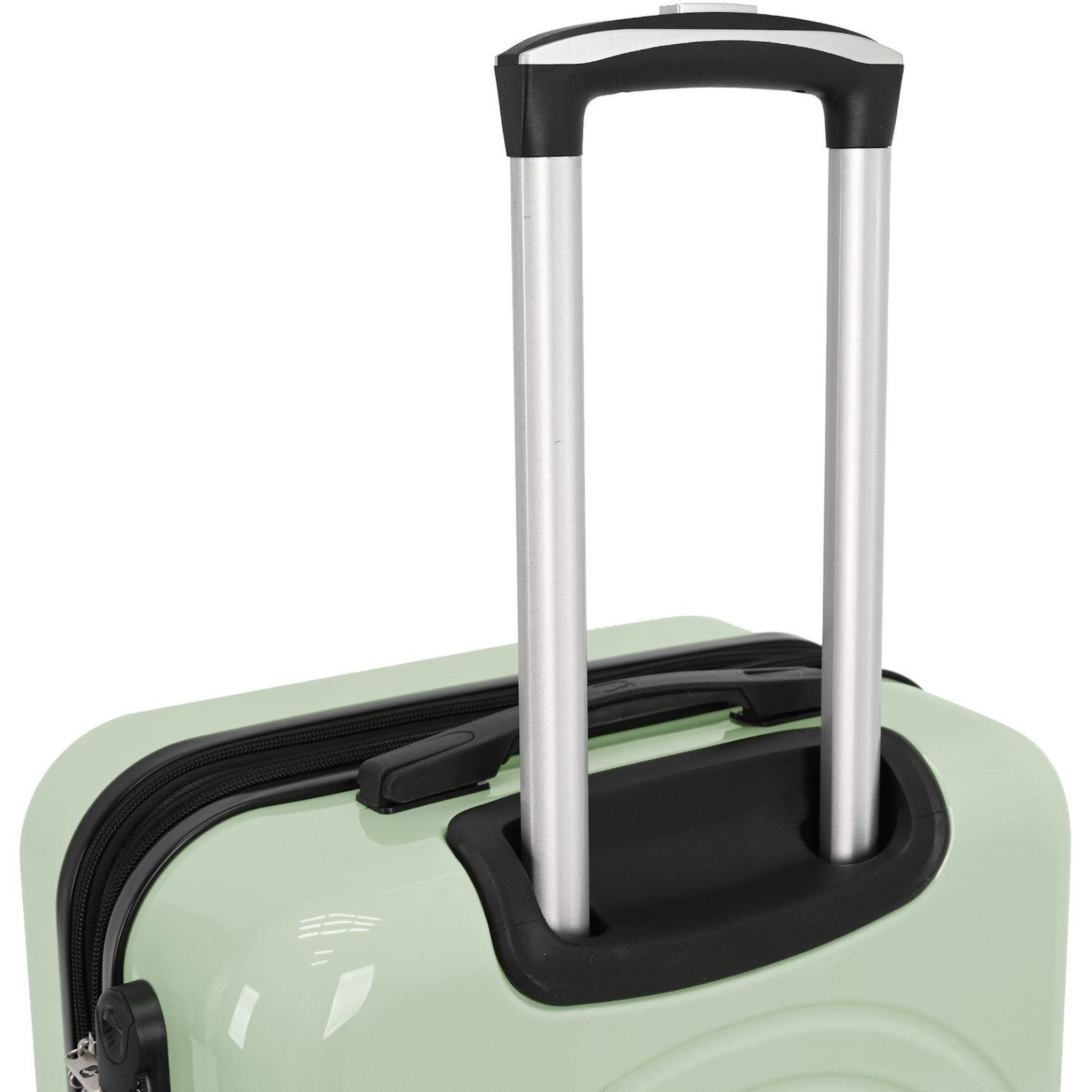 Voir la diapositive 7 : AIRPORT Valise ABS Boho 60cm 8 roues extensible - Vert