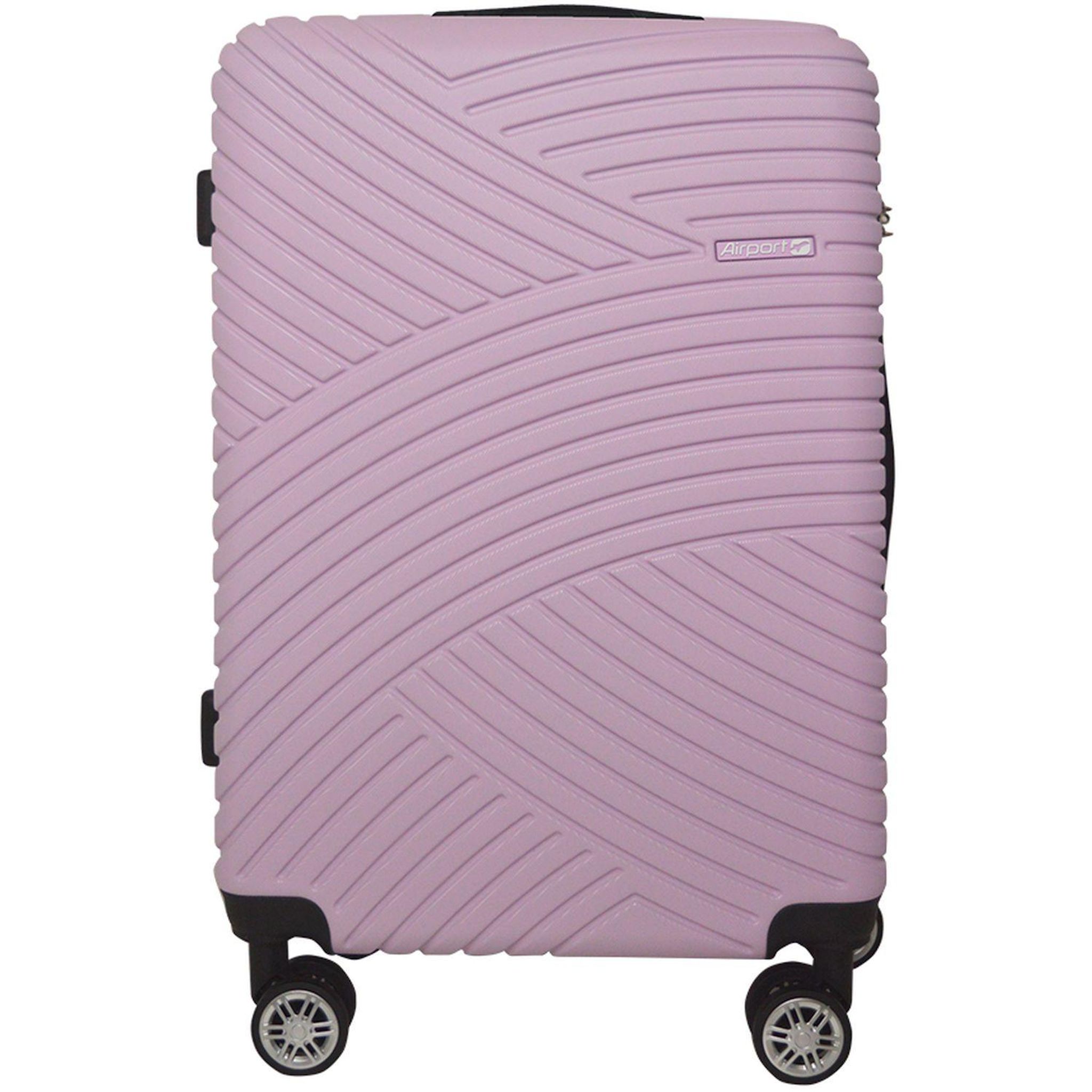 Voir la diapositive 1 : AIRPORT Valise ABS GINKO Extensible 8 roues 75 cm - Rose
