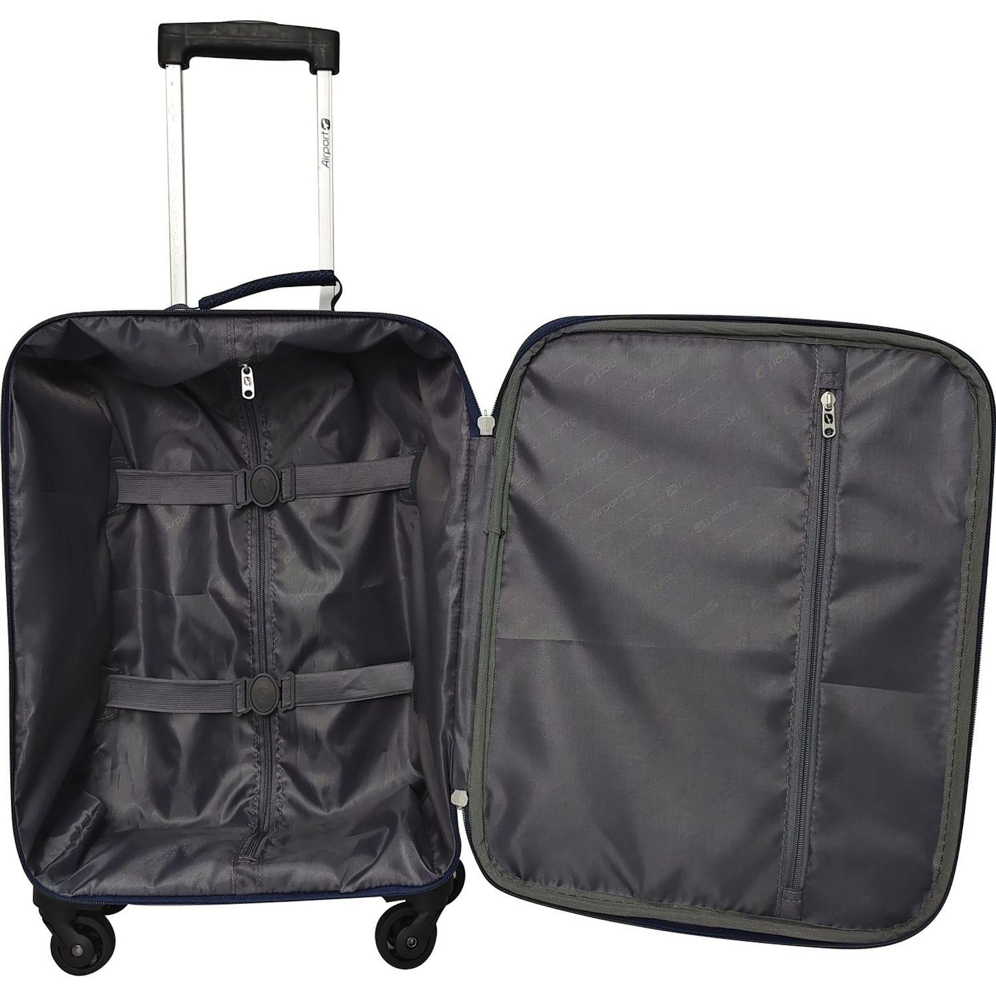 Voir la diapositive 7 : AIRPORT Valise souple TRIP 4 roues 70 cm - Gris