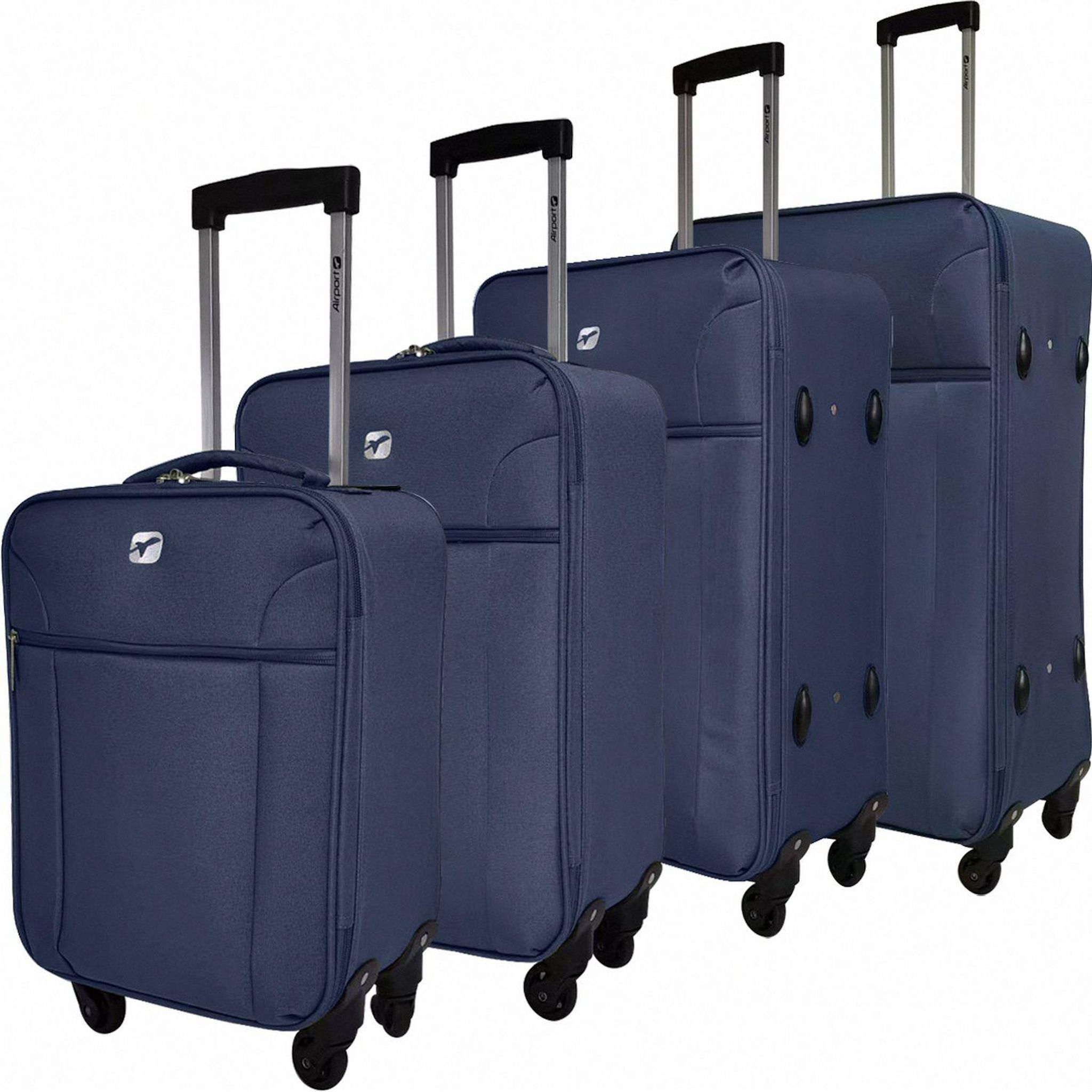 Voir la diapositive 8 : AIRPORT Valise souple GLAM 4 roues 55cm - Gris Foncé