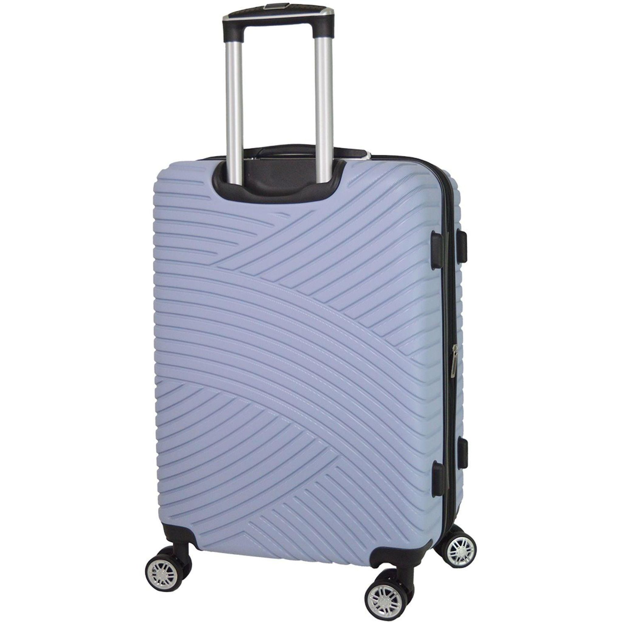 Voir la diapositive 4 : AIRPORT Valise ABS GINKO Extensible 8 roues 65 cm - Lilas