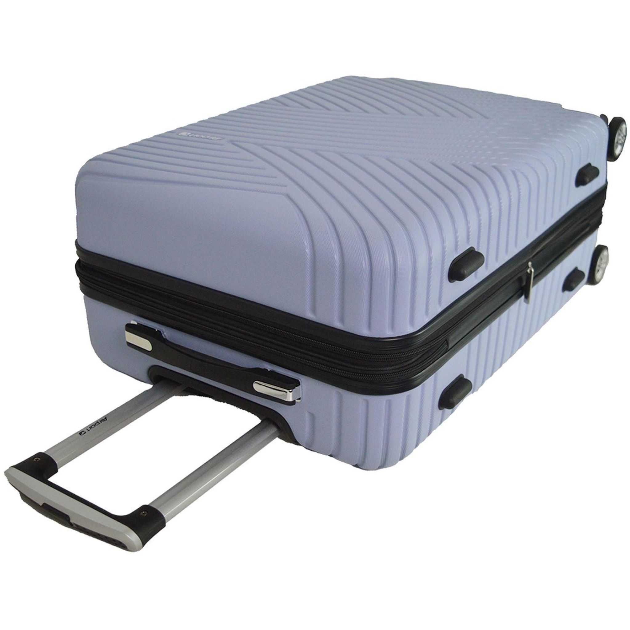 Voir la diapositive 5 : AIRPORT Valise ABS GINKO Extensible 8 roues 65 cm - Lilas