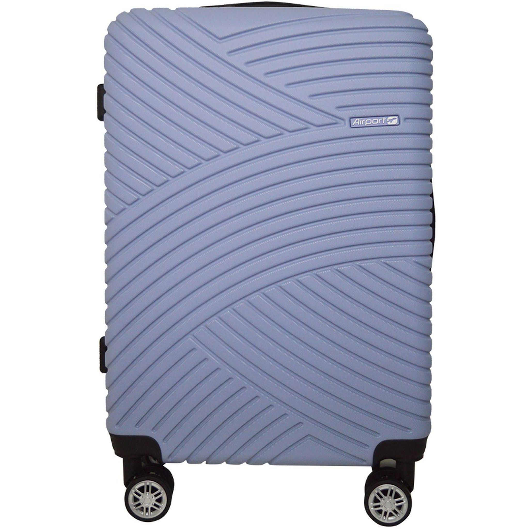 Voir la diapositive 1 : AIRPORT Valise ABS GINKO Extensible 8 roues 55 cm - Lilas