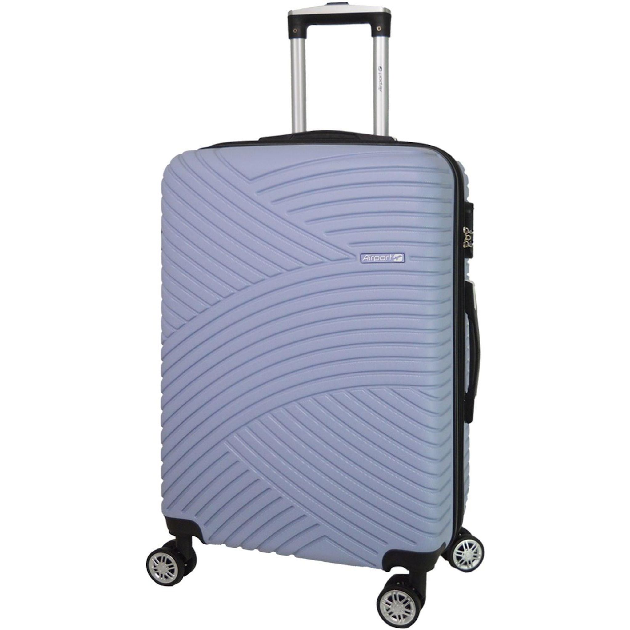 Voir la diapositive 3 : AIRPORT Valise ABS GINKO Extensible 8 roues 55 cm - Lilas