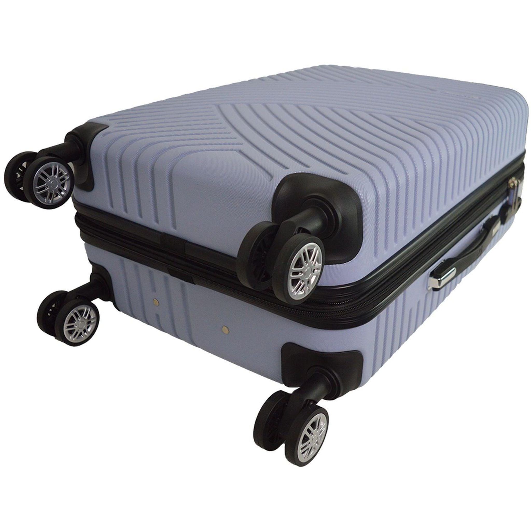 Voir la diapositive 6 : AIRPORT Valise ABS GINKO Extensible 8 roues 55 cm - Lilas