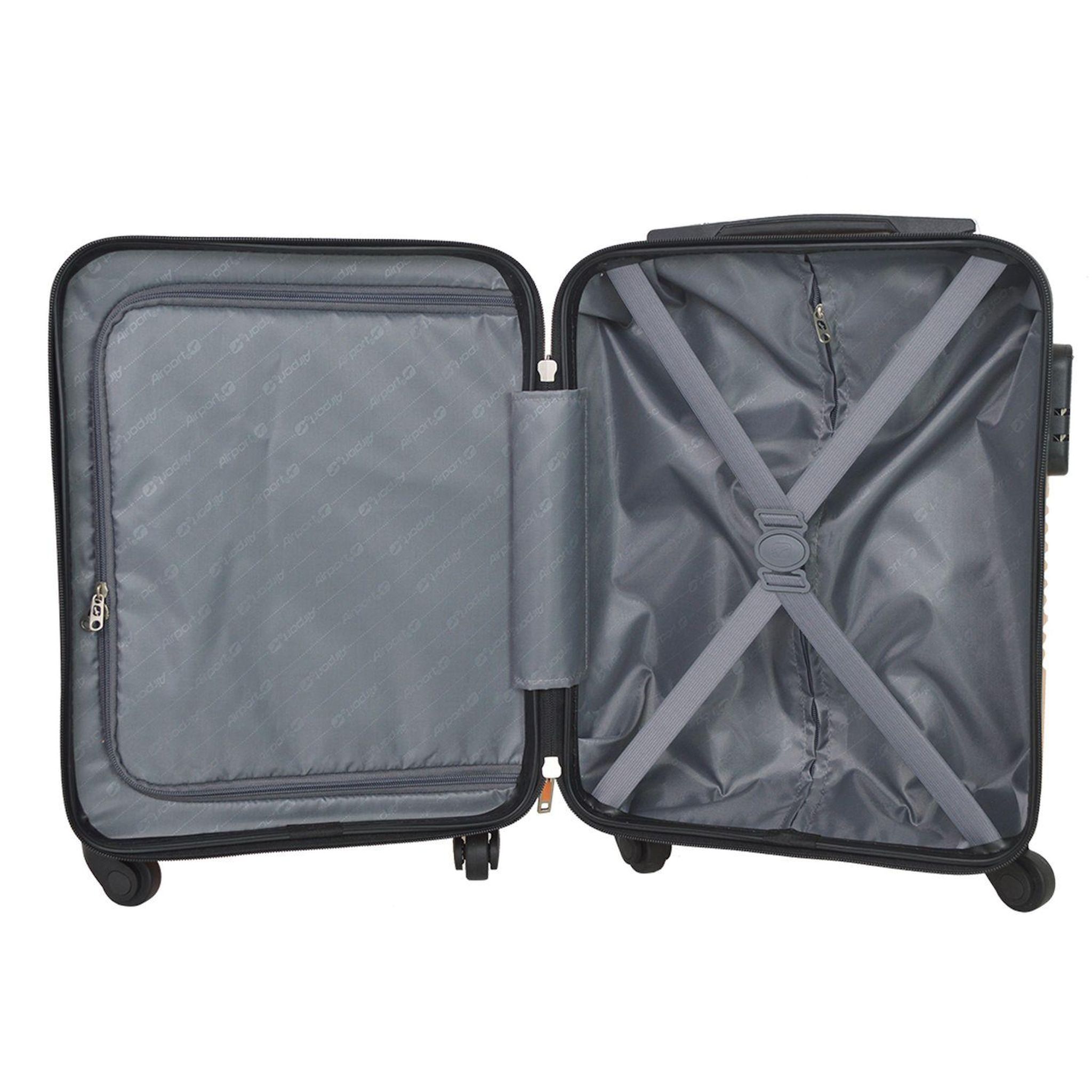 Voir la diapositive 7 : AIRPORT Valise ABS ZEN 8 roues TSA 45cm - Corail