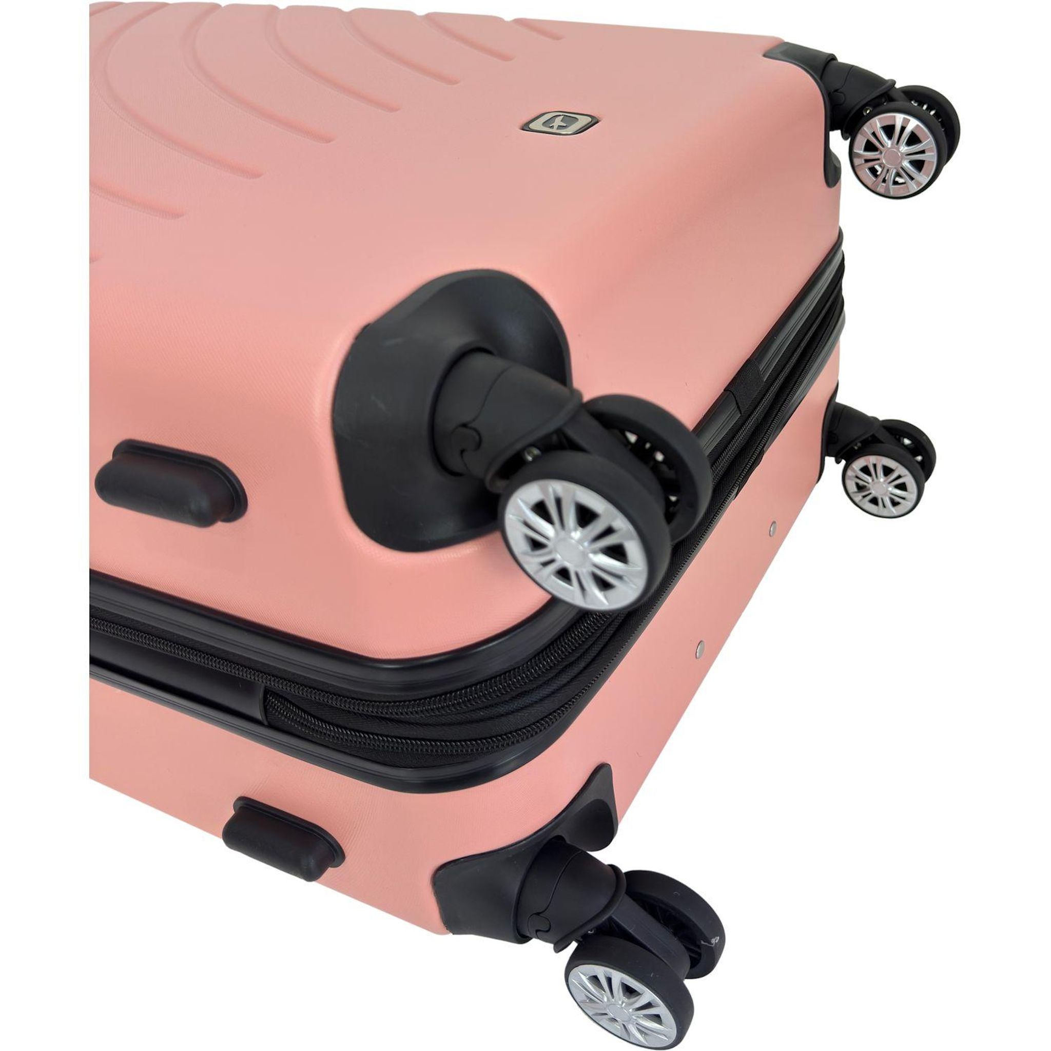 Voir la diapositive 13 : AIRPORT Valise ABS Rainbow 8 roues 70cm - Rose