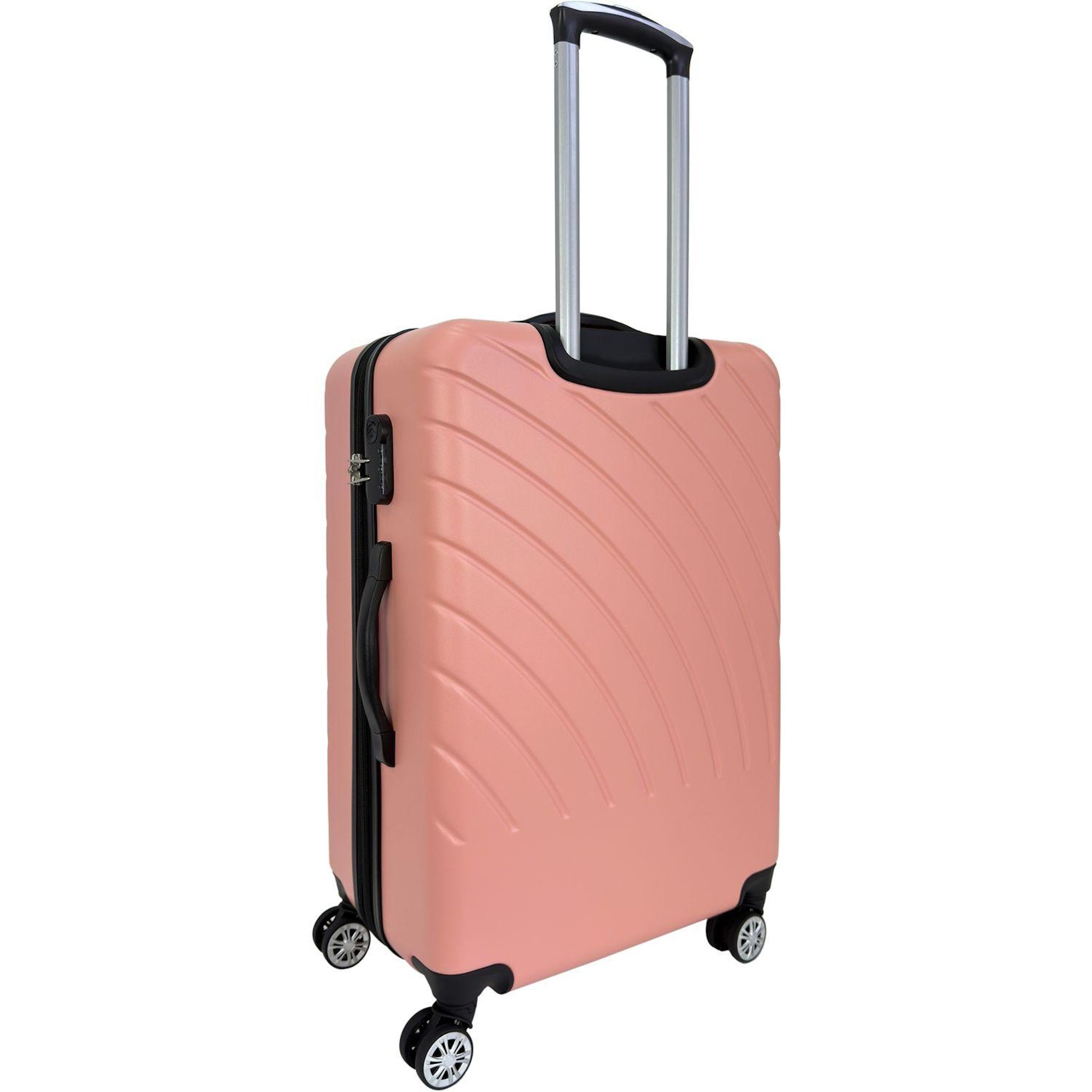 Voir la diapositive 8 : AIRPORT Valise ABS Rainbow 8 roues 70cm - Rose