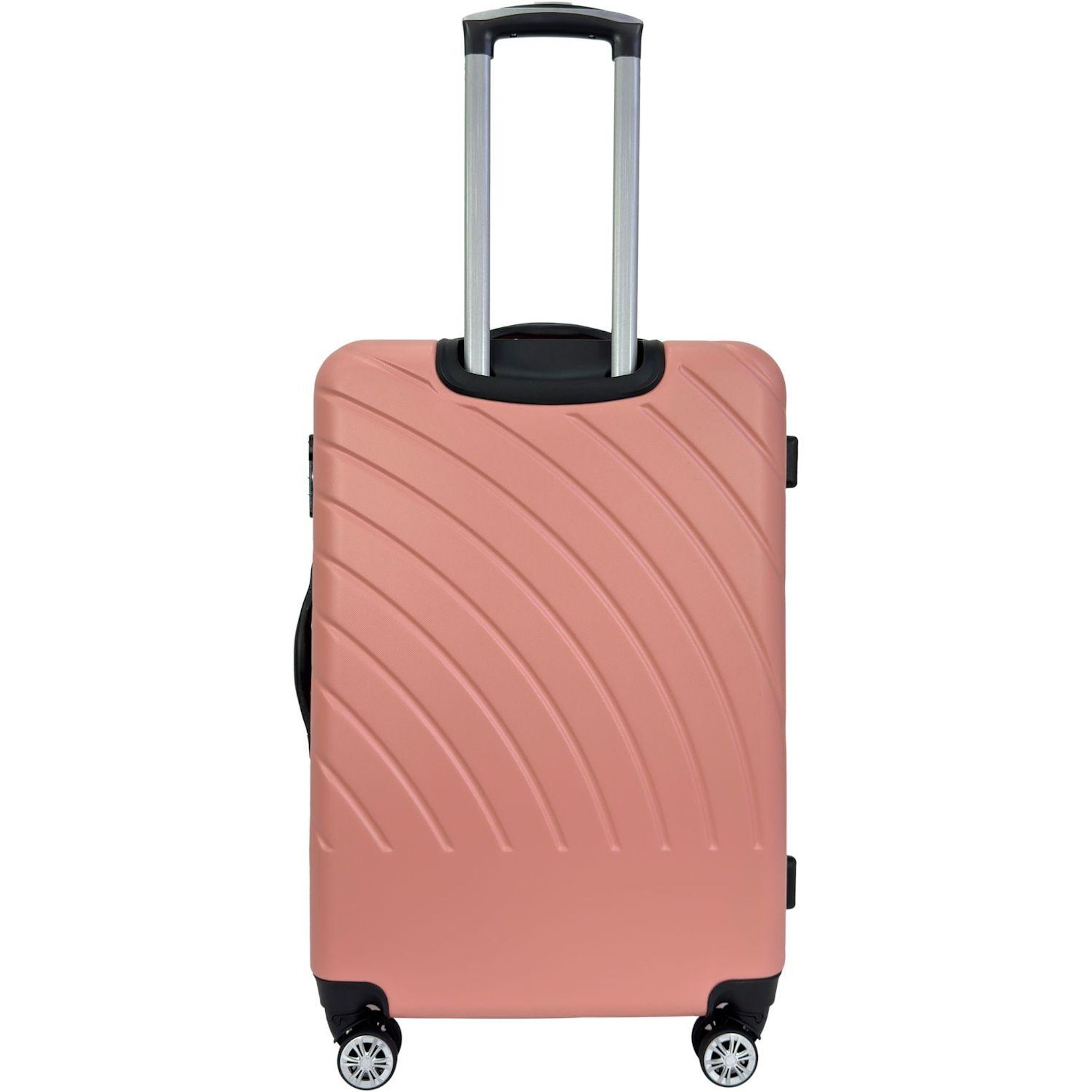 Voir la diapositive 11 : AIRPORT Valise ABS Rainbow 8 roues 70cm - Rose
