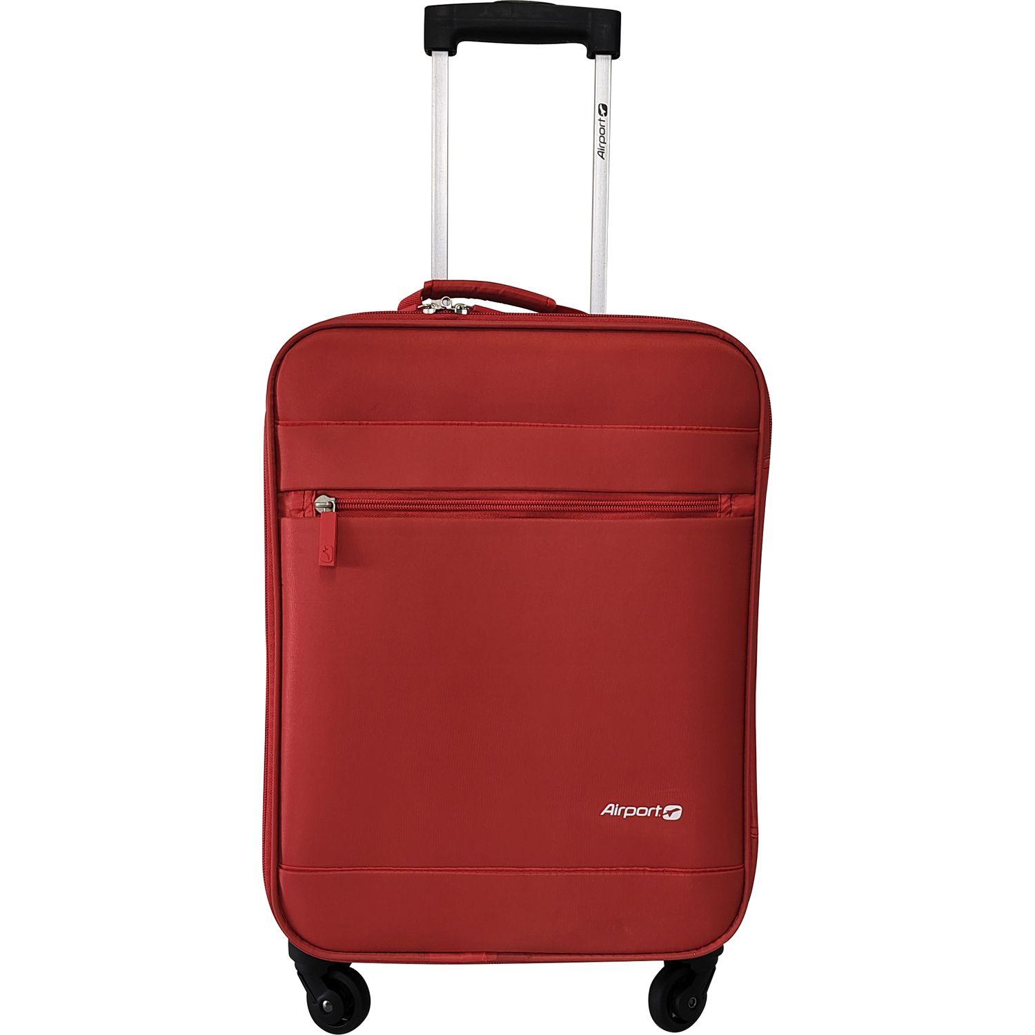 Voir la diapositive 2 : AIRPORT Valise souple Easy Fly 60 cm 4 roues - Rouge