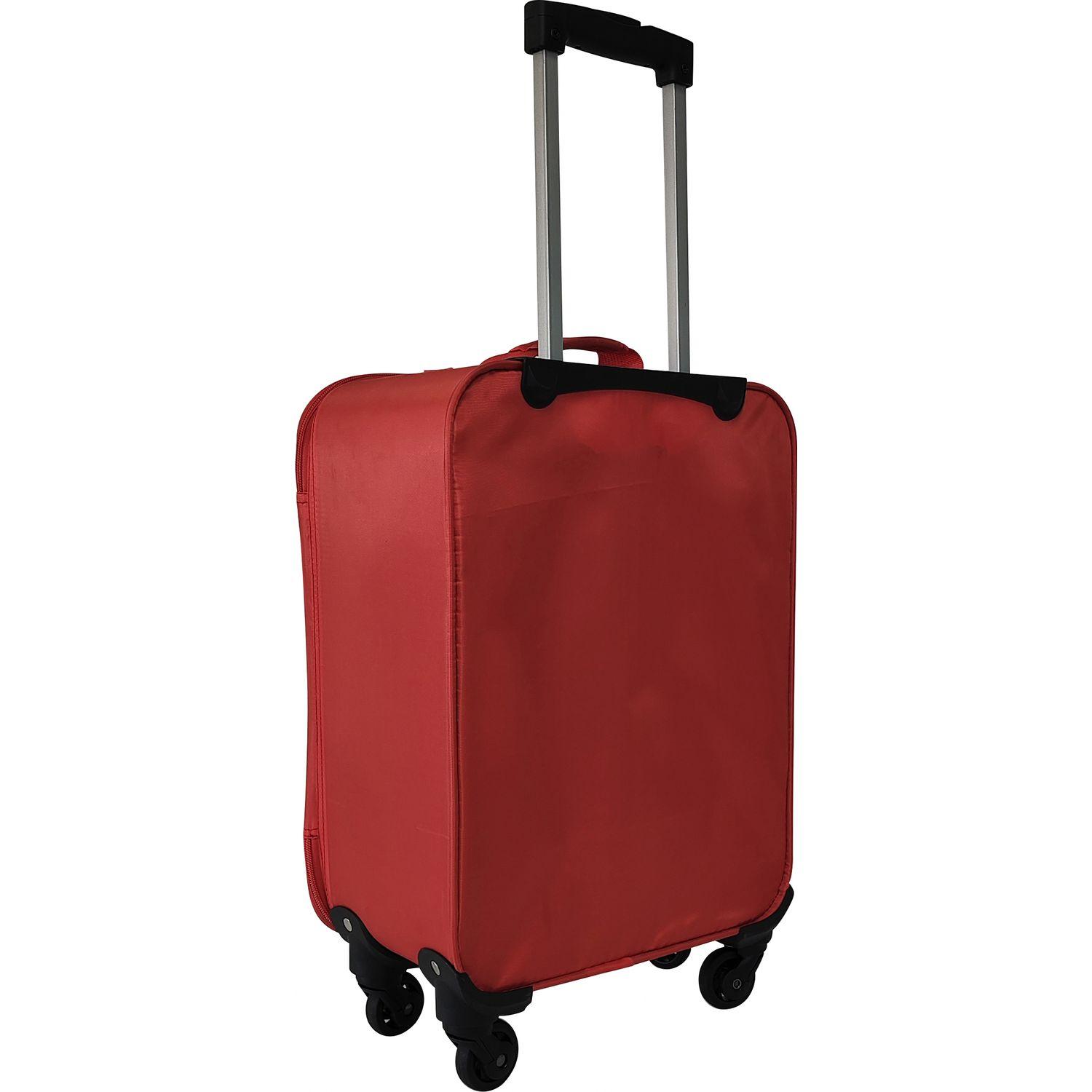 Voir la diapositive 4 : AIRPORT Valise souple Easy Fly 60 cm 4 roues - Rouge