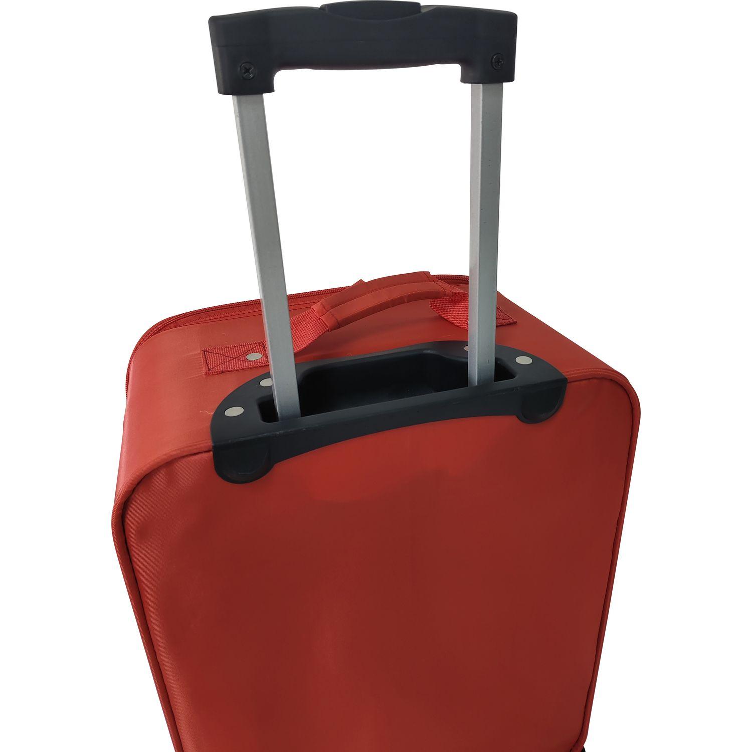 Voir la diapositive 5 : AIRPORT Valise souple Easy Fly 60 cm 4 roues - Rouge