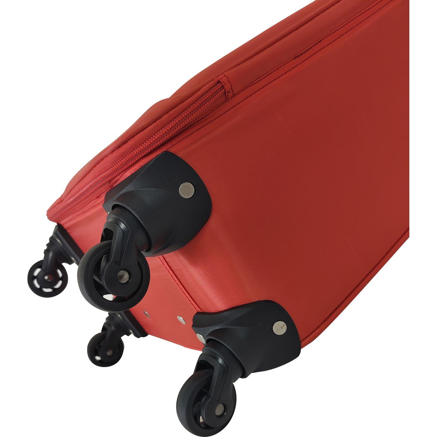 Voir la diapositive 6 : AIRPORT Valise souple Easy Fly 60 cm 4 roues - Rouge