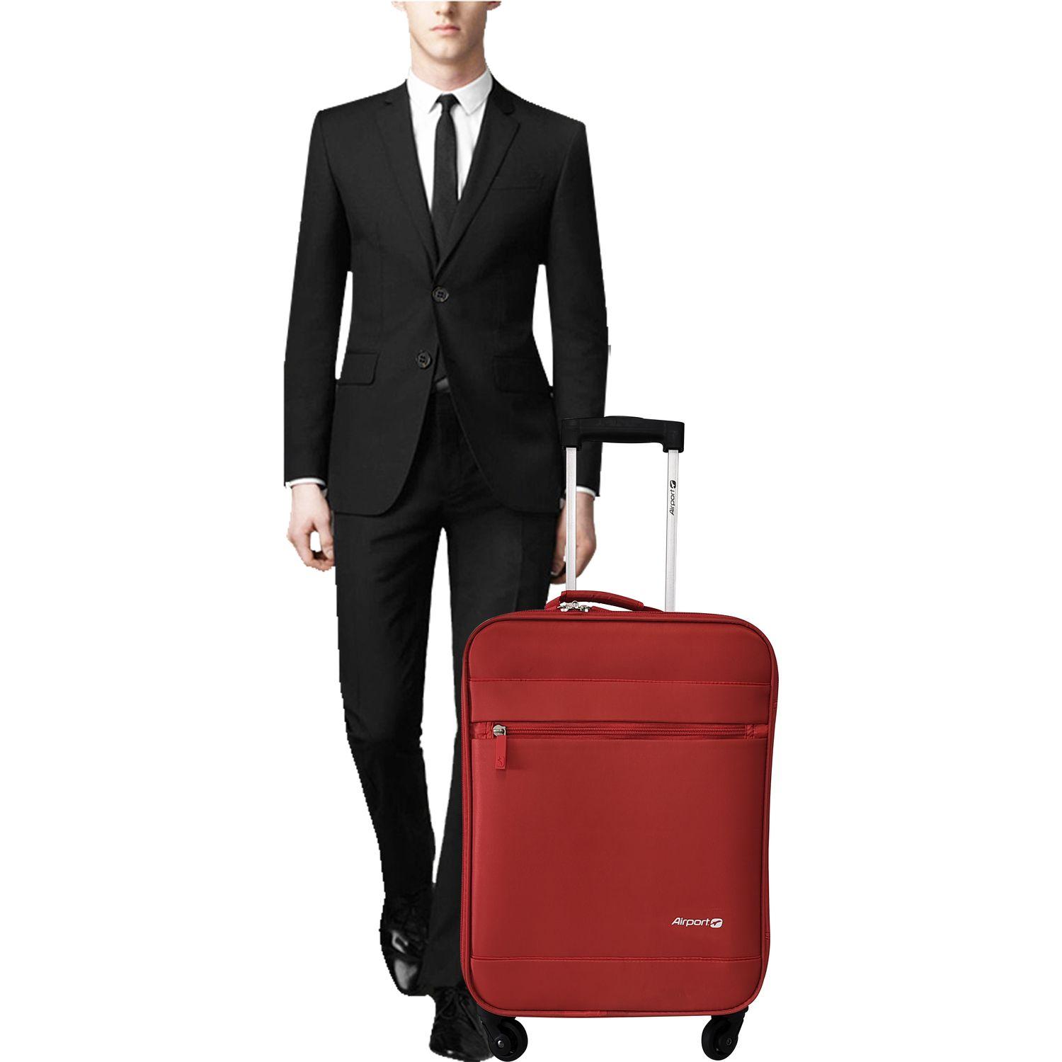 Voir la diapositive 9 : AIRPORT Valise souple Easy Fly 60 cm 4 roues - Rouge