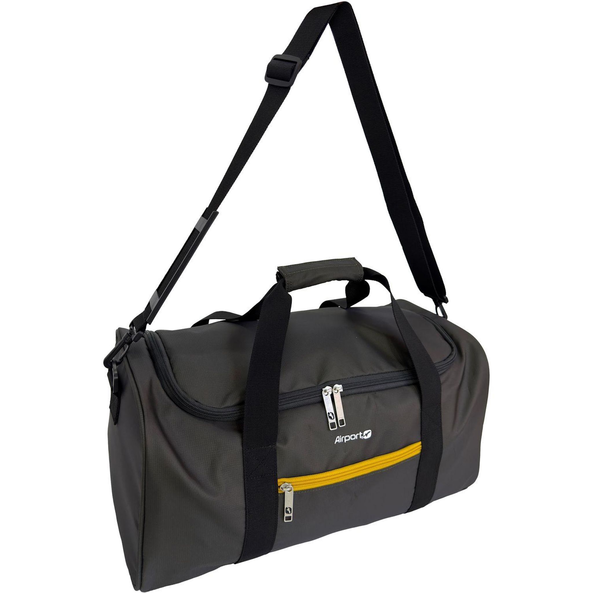 Voir la diapositive 2 : AIRPORT Sac Polochon - Gris foncé