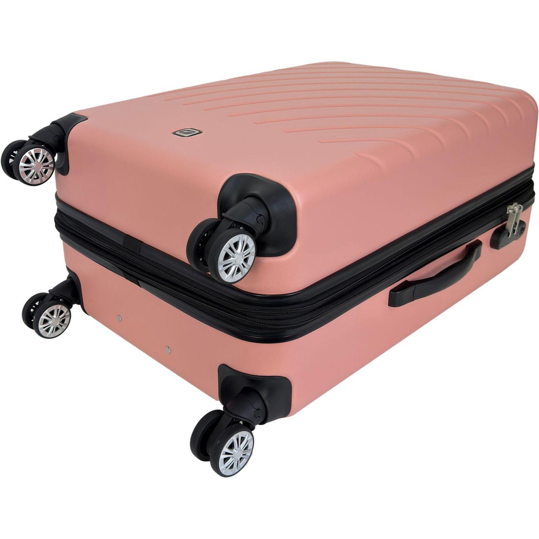 Voir la diapositive 5 : AIRPORT Valise ABS Rainbow 8 roues 60cm - Rose