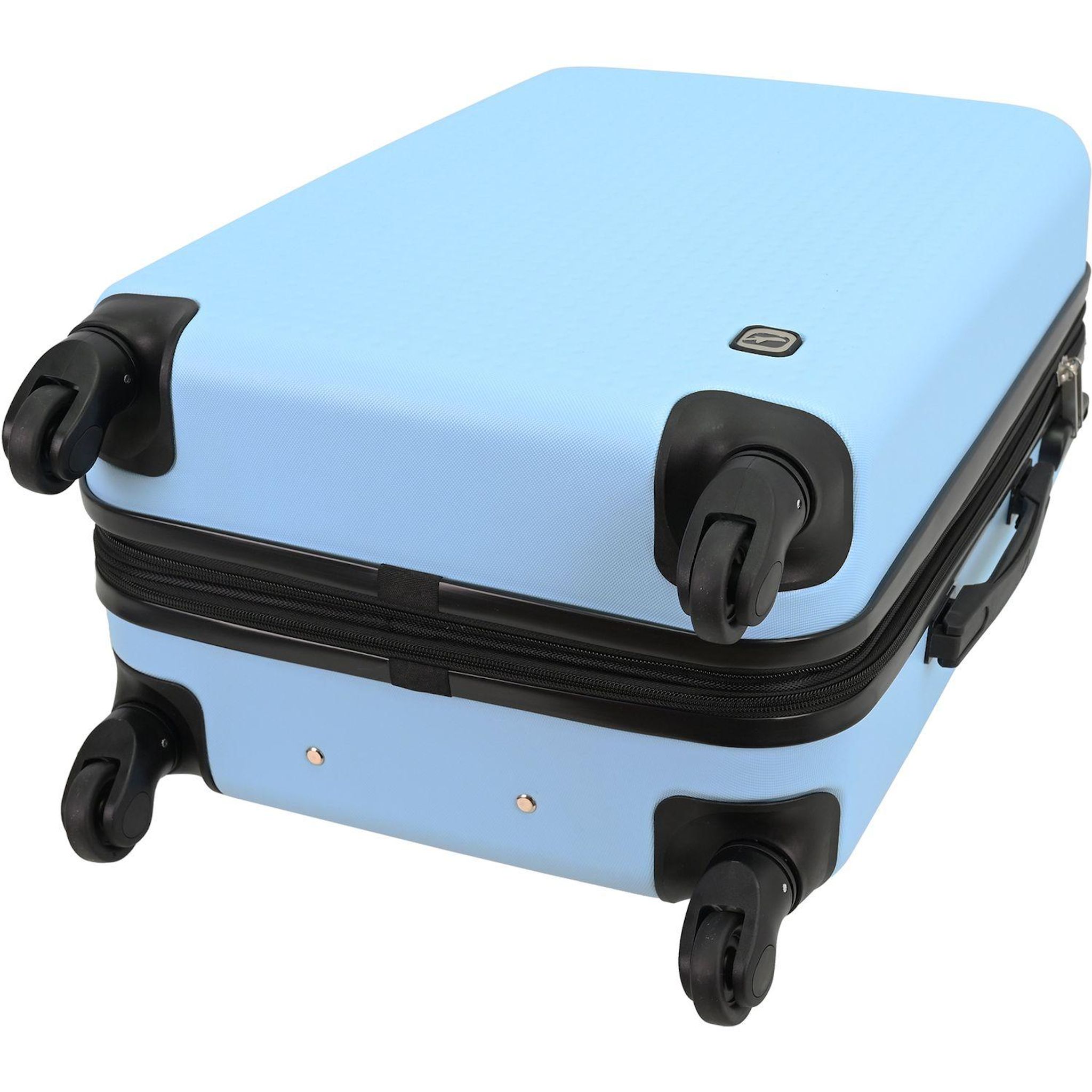 Voir la diapositive 5 : AIRPORT Valise ABS DOTS 75 cm 4 roues - Bleu