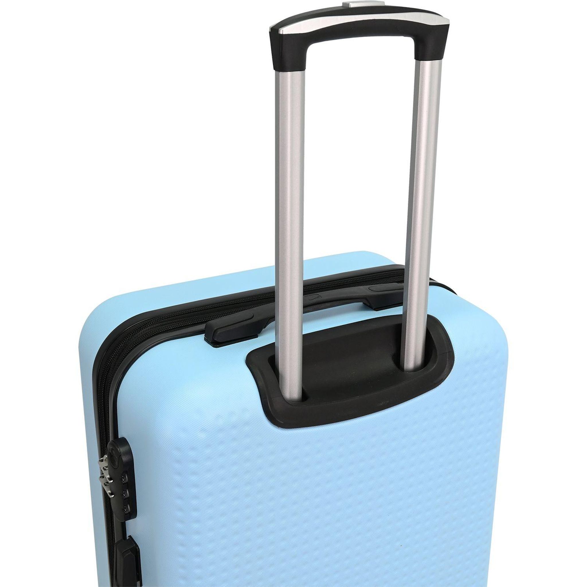 Voir la diapositive 7 : AIRPORT Valise ABS DOTS 75 cm 4 roues - Bleu