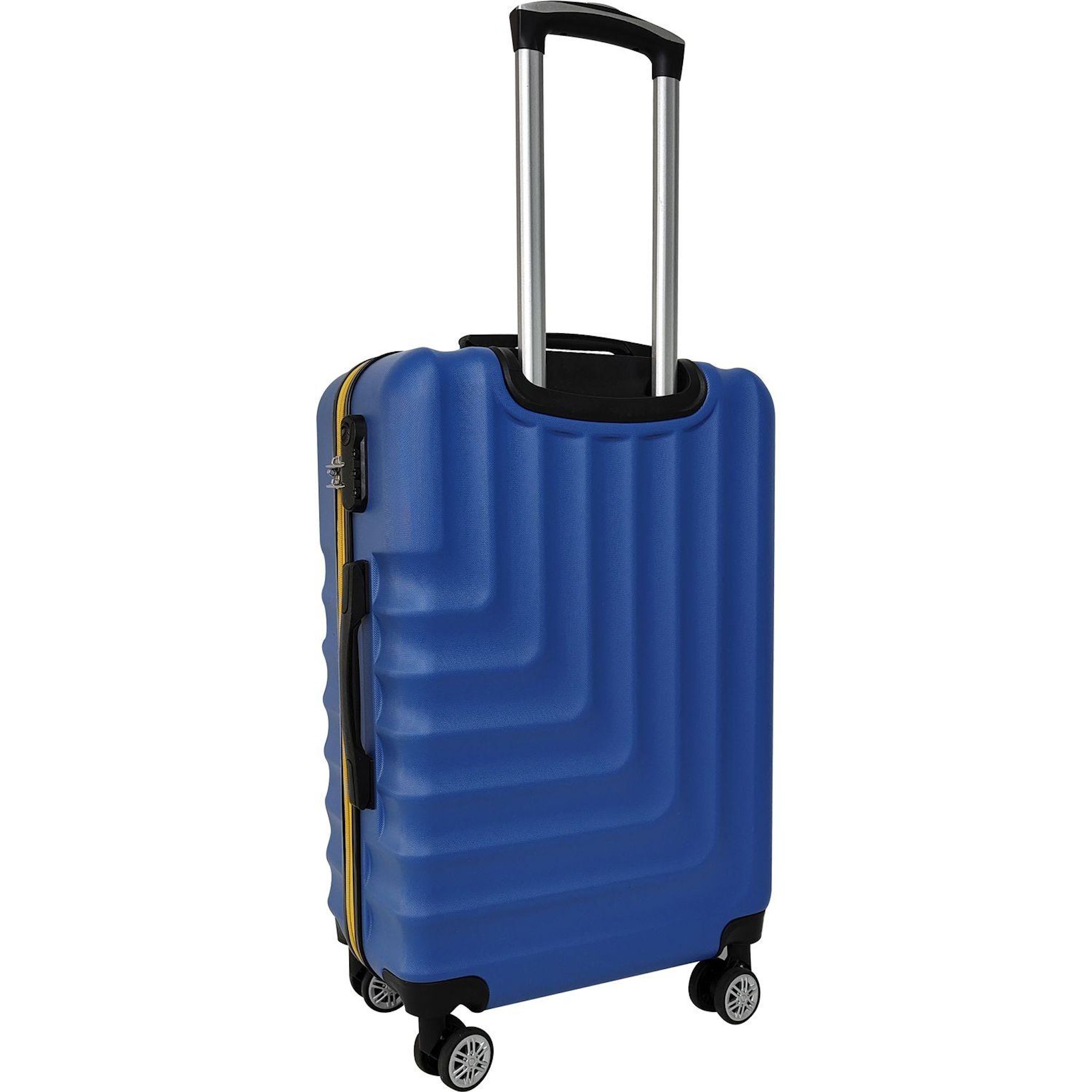 Voir la diapositive 4 : AIRPORT Valise ABS LINEAR 75 cm 8 roues - Bleu