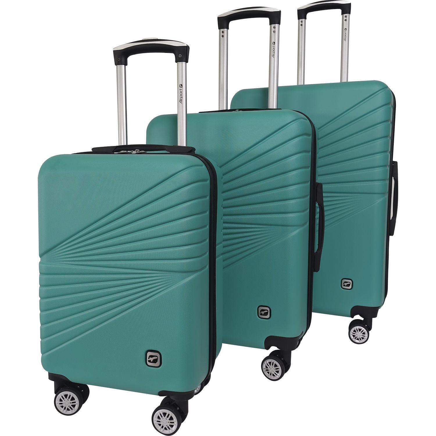 Voir la diapositive 8 : AIRPORT Valise ABS Spotlight 60 cm 8 roues - Vert
