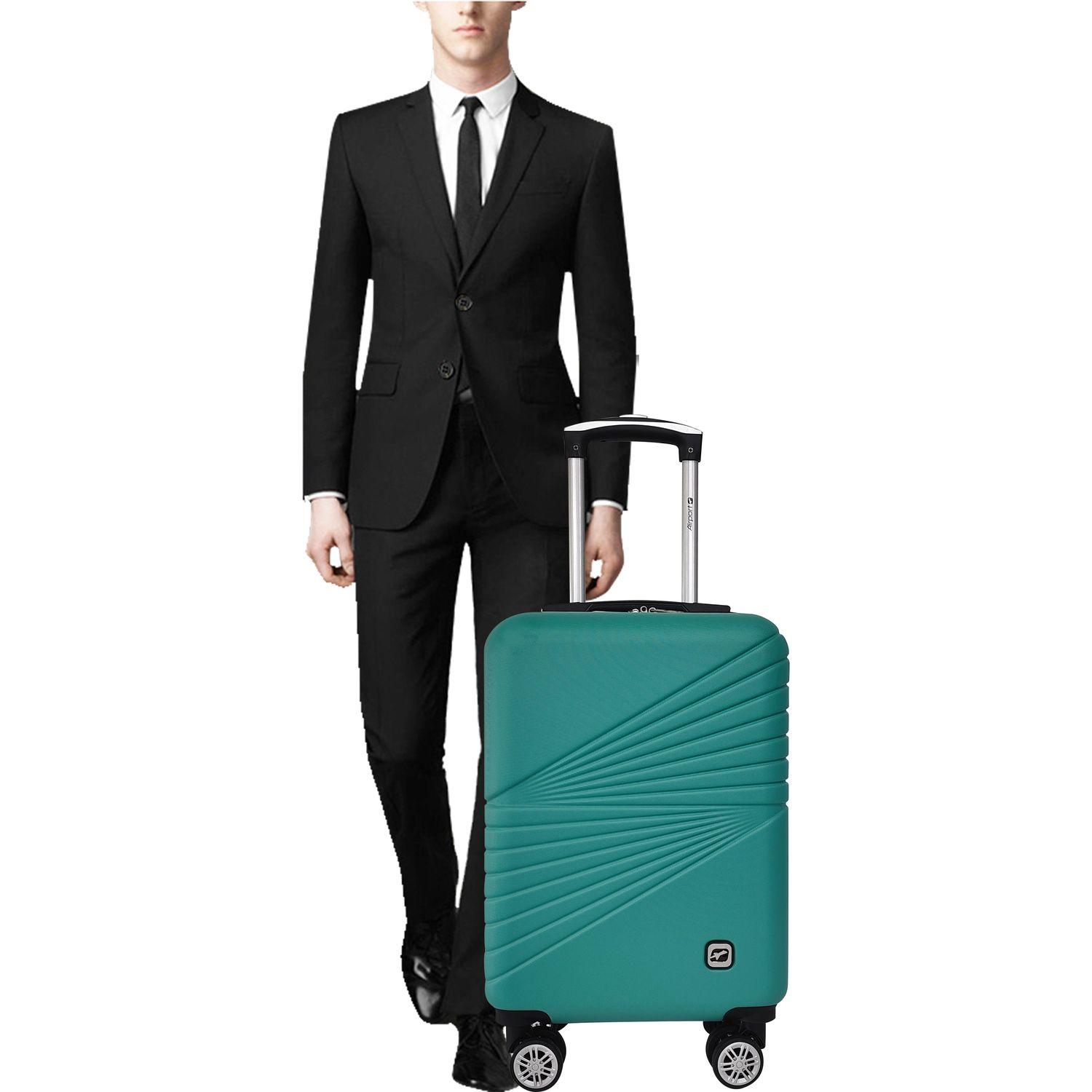 Voir la diapositive 9 : AIRPORT Valise ABS Spotlight 60 cm 8 roues - Vert