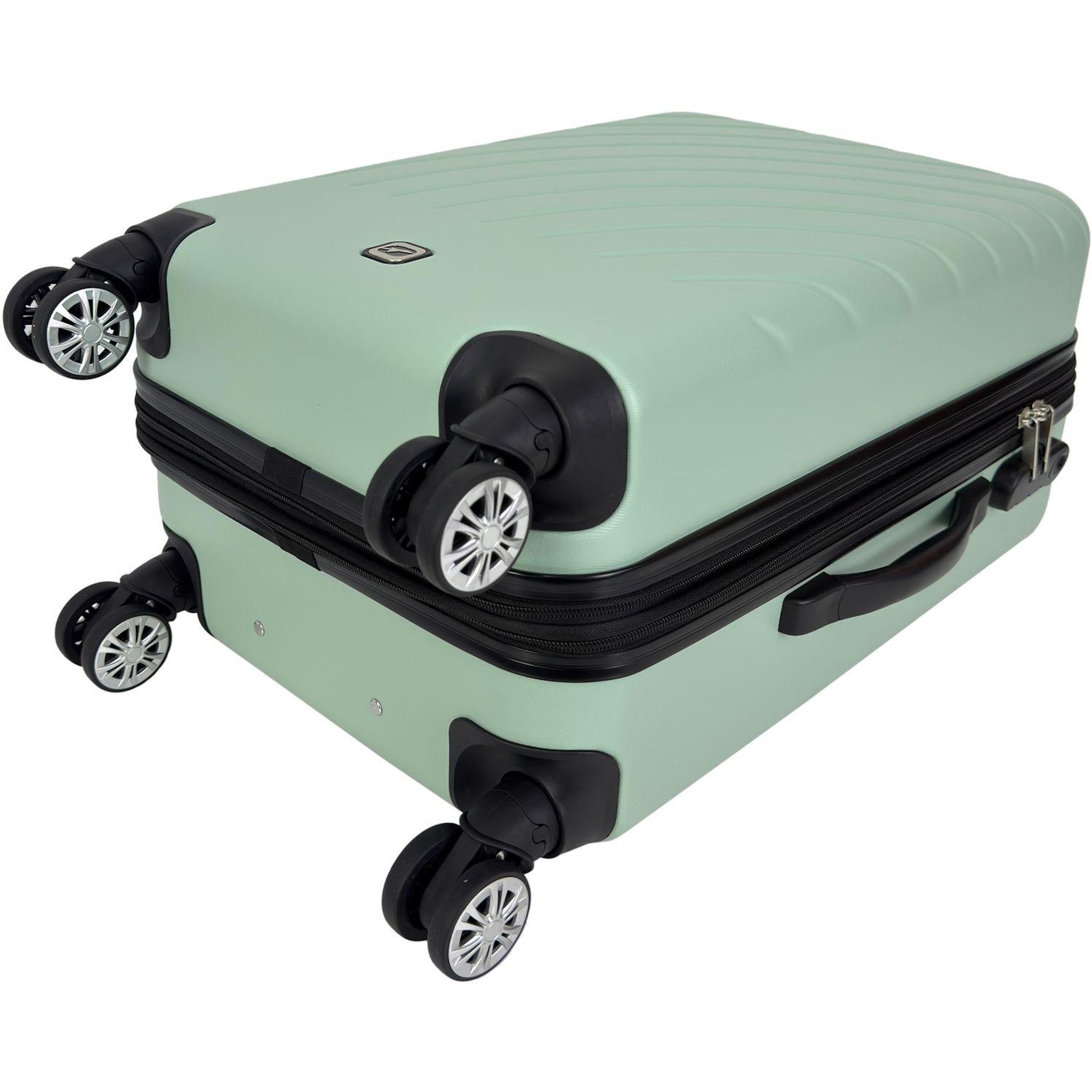 Voir la diapositive 5 : AIRPORT Valise ABS Rainbow 8 roues 60cm - Vert
