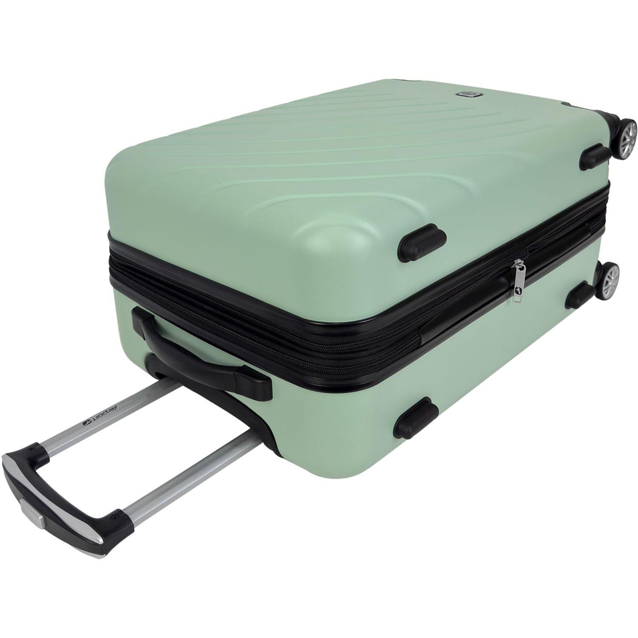 Voir la diapositive 4 : AIRPORT Valise ABS Rainbow 8 roues 70cm - Vert
