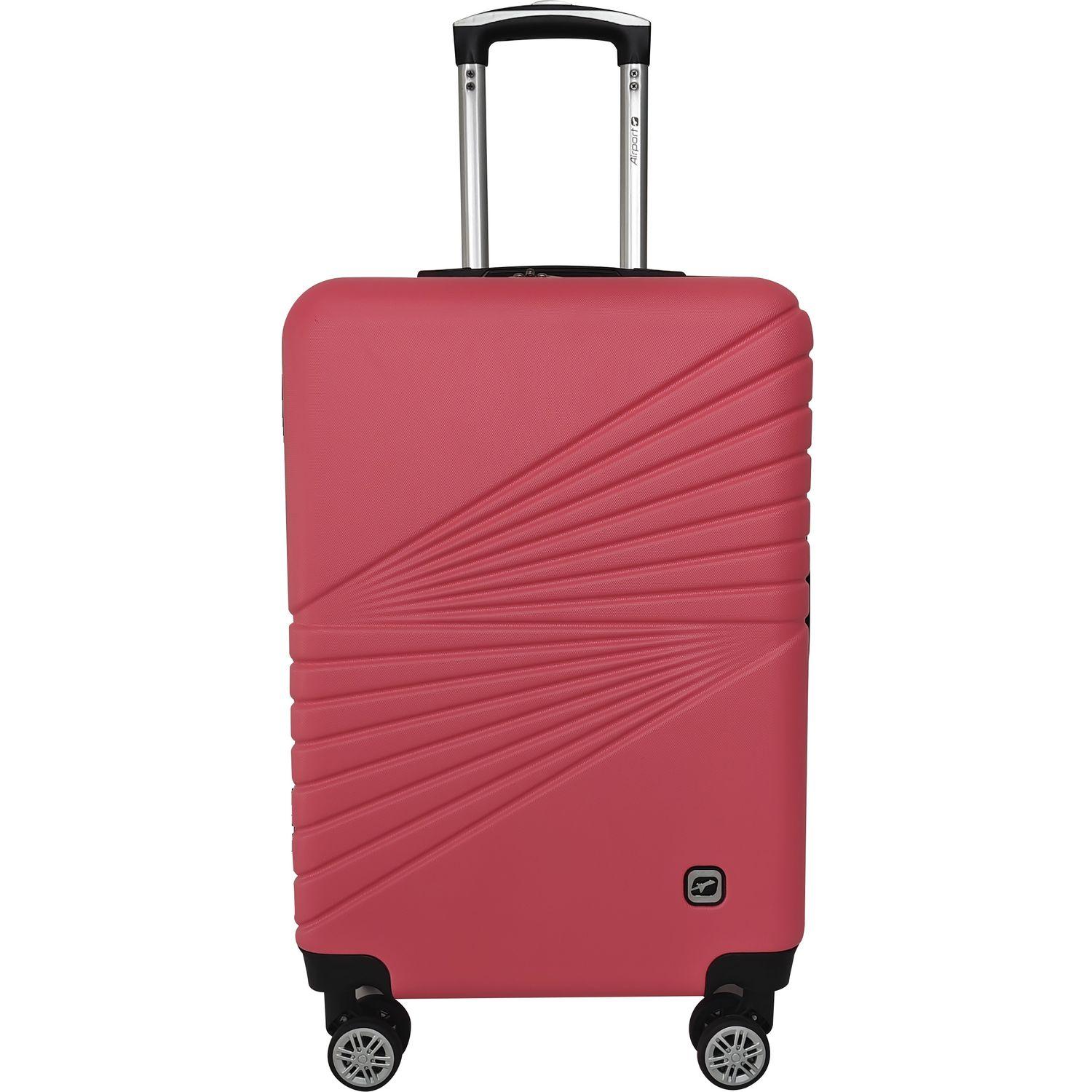 Voir la diapositive 2 : AIRPORT Valise ABS Spotlight 60 cm 8 roues - Rose