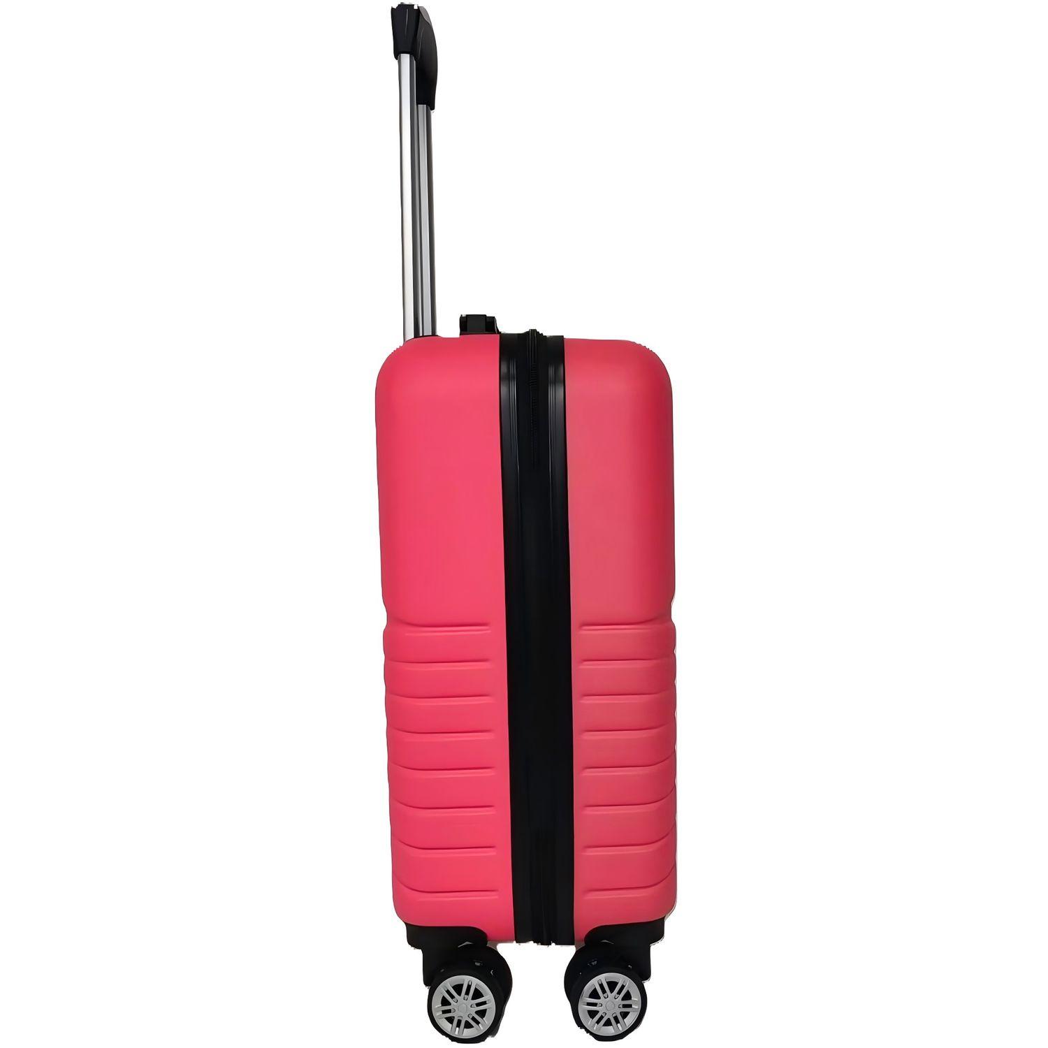 Voir la diapositive 3 : AIRPORT Valise ABS Spotlight 60 cm 8 roues - Rose