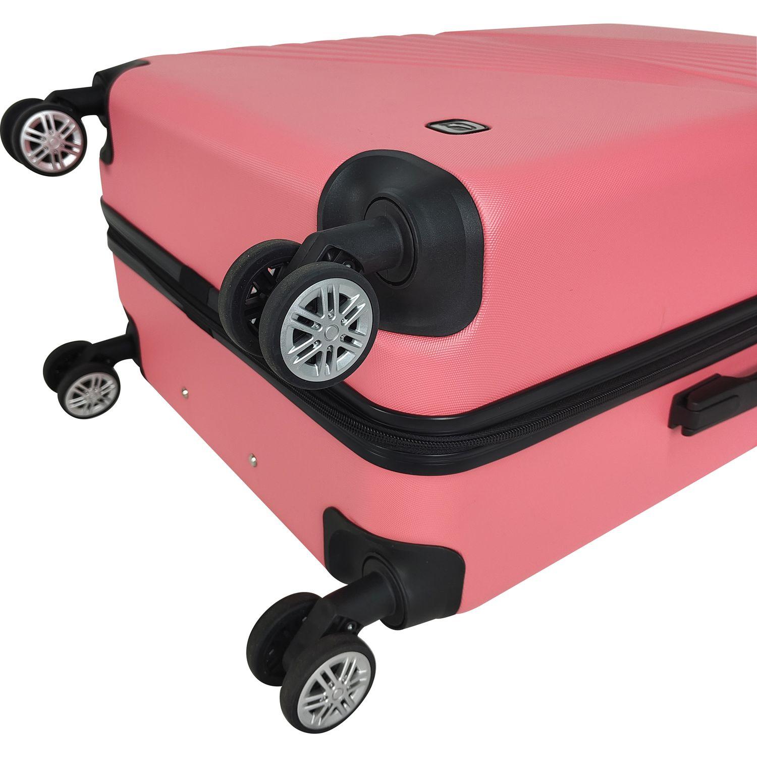 Voir la diapositive 6 : AIRPORT Valise ABS Spotlight 60 cm 8 roues - Rose