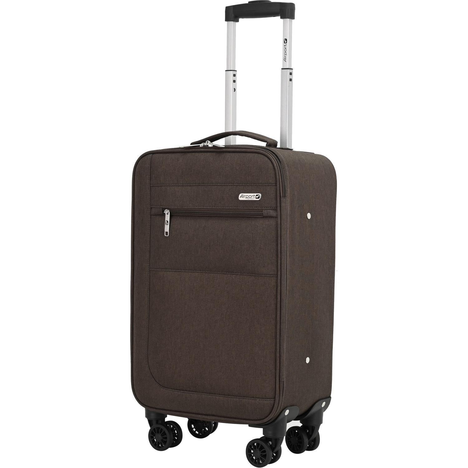 Voir la diapositive 2 : AIRPORT Valise souple Highway 55cm 8 roues - Marron