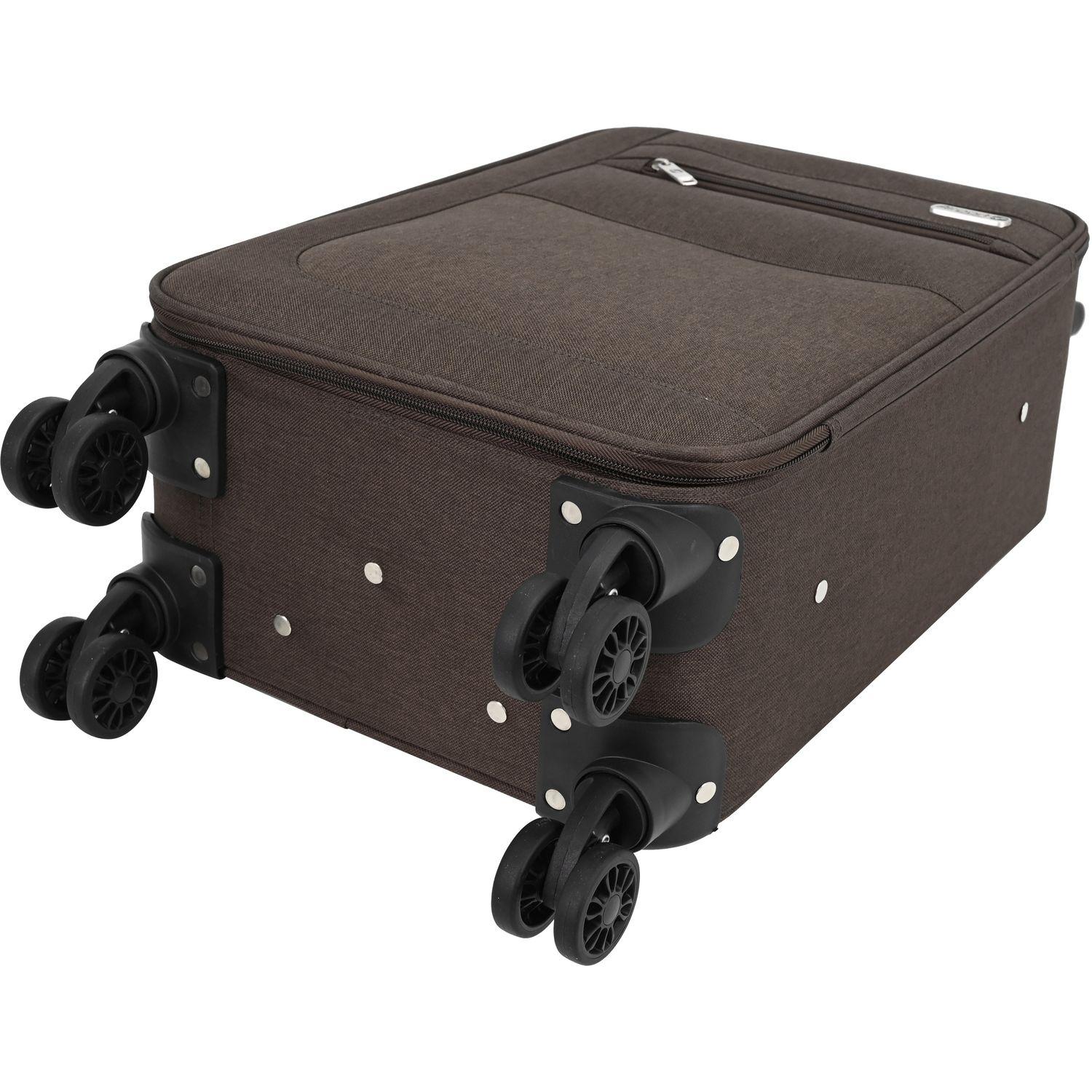 Voir la diapositive 5 : AIRPORT Valise souple Highway 55cm 8 roues - Marron