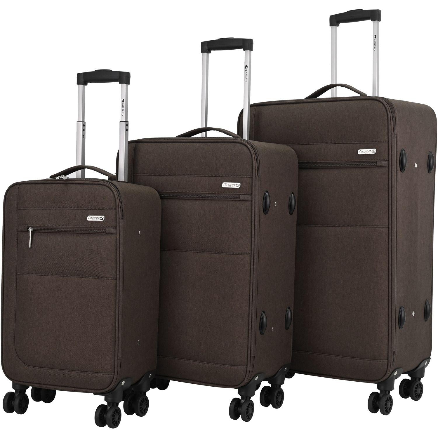 Voir la diapositive 8 : AIRPORT Valise souple Highway 55cm 8 roues - Marron
