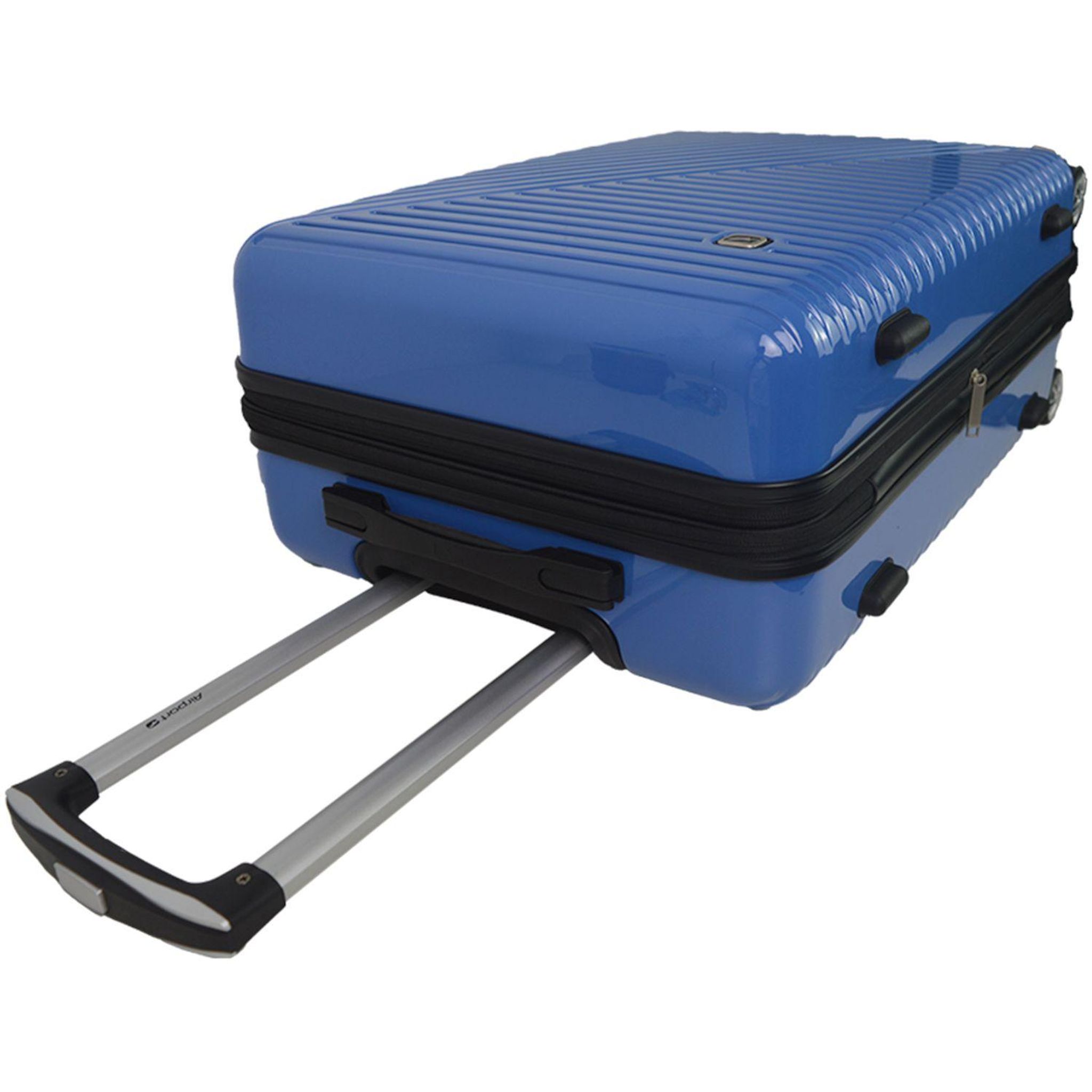Voir la diapositive 5 : AIRPORT Valise ABS Shiny Folded 75 cm 8 roues Extensible - Bleu