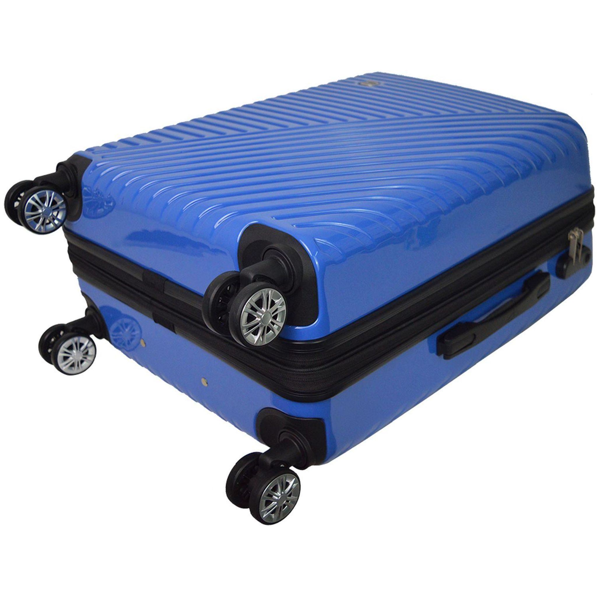 Voir la diapositive 6 : AIRPORT Valise ABS Shiny Folded 75 cm 8 roues Extensible - Bleu